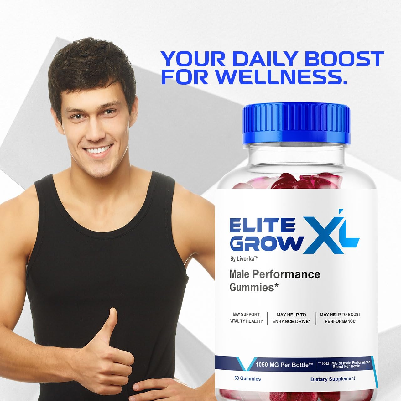 LIVORKA Elite Grow XL Gummies, 300 Gummies