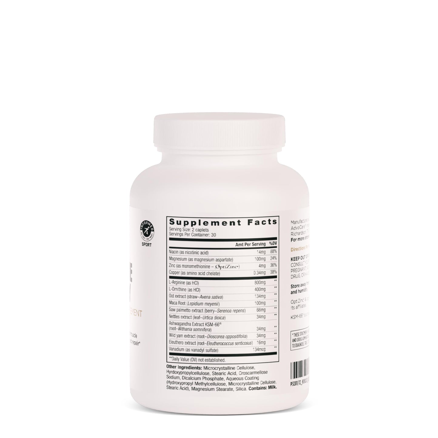 AdvoCare Nighttime Recovery Amino Acid & Herbal Supplement, 60 Capsules
