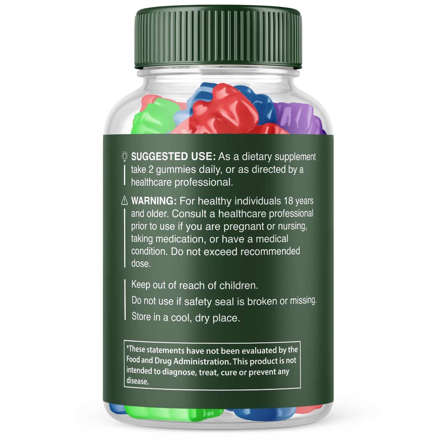 Purvia Evergreen Gummies with Extra Strength Formula, Gummies, 60 Count