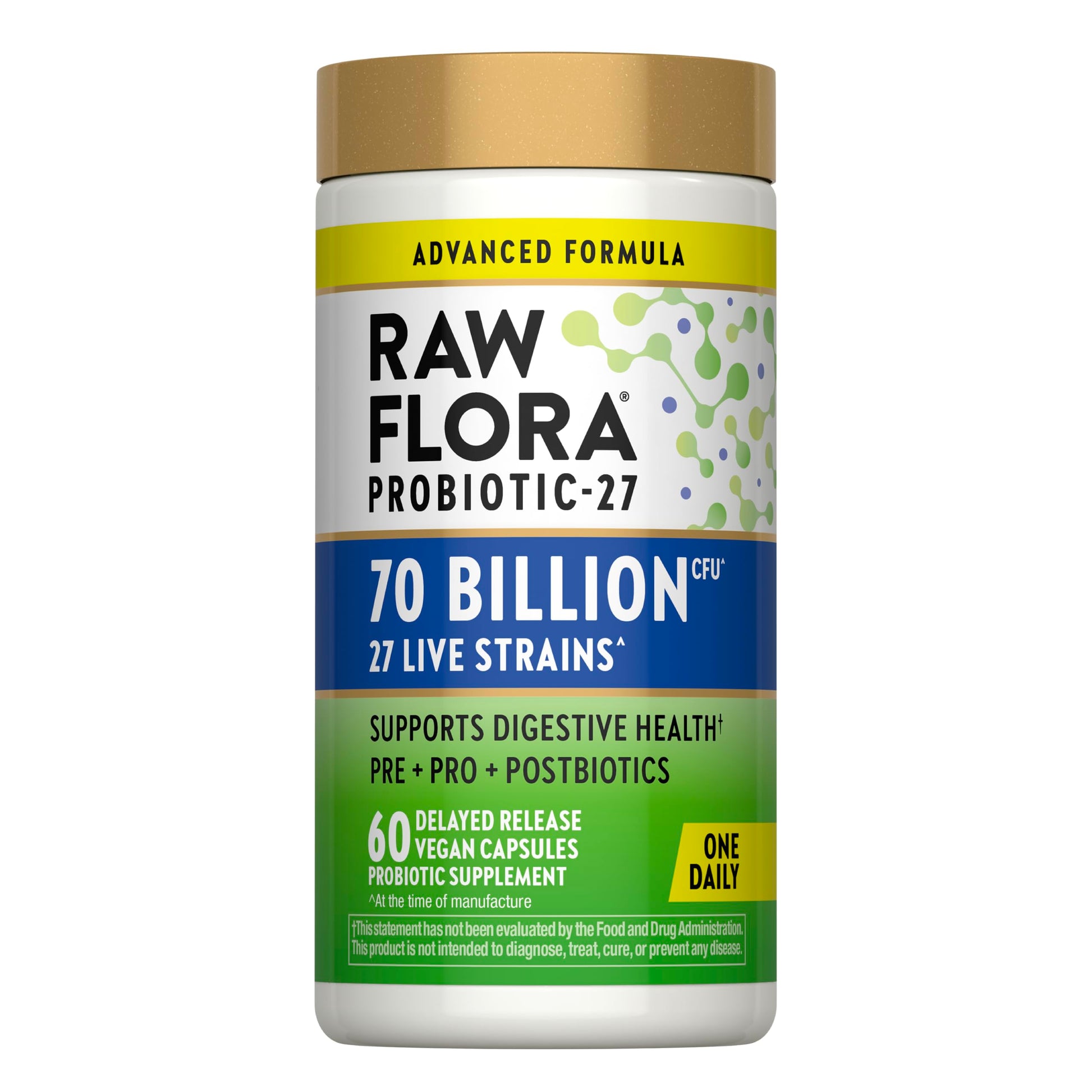 Raw Flora Probiotics for Women and Men Capsules 60