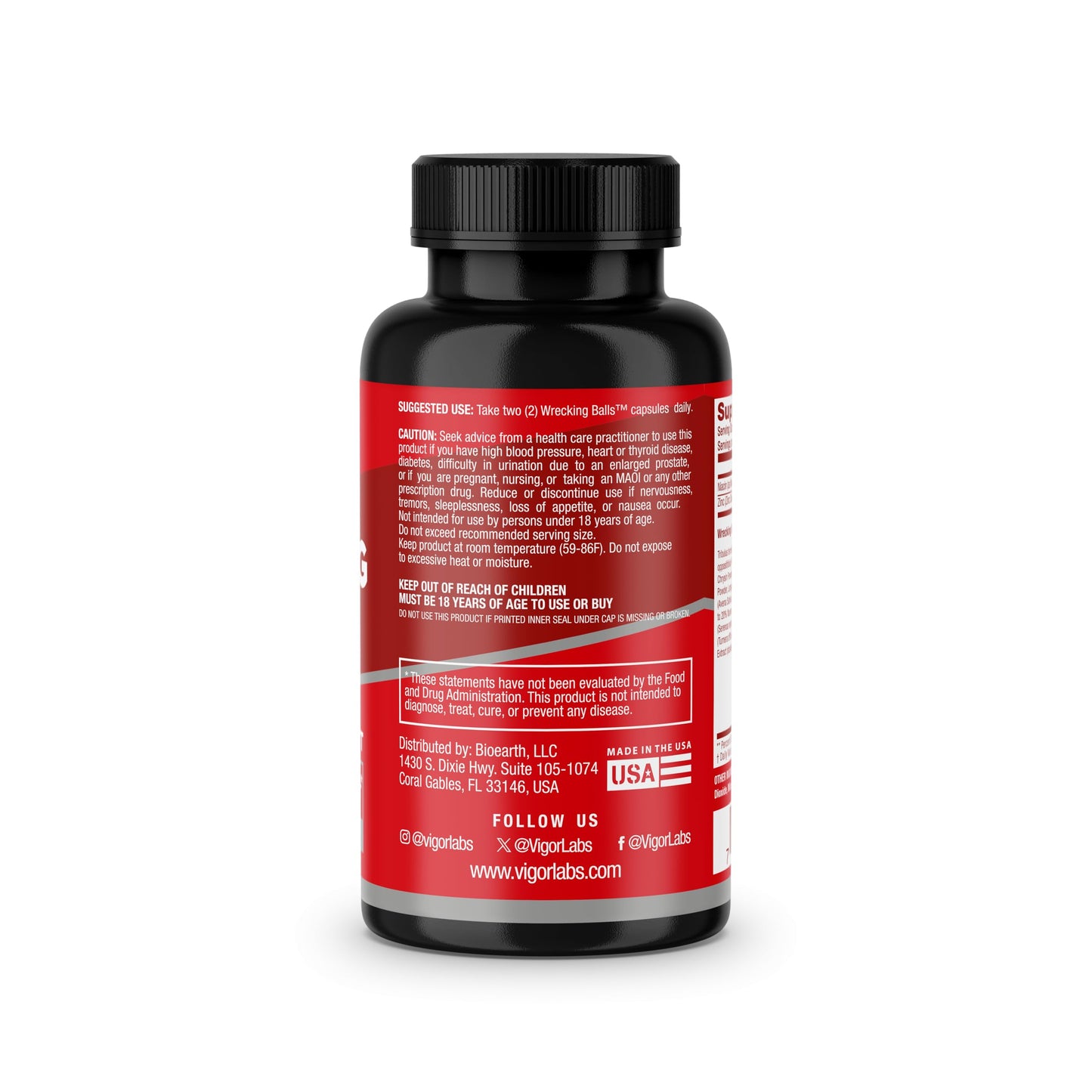 Vigor Labs Wrecking Balls Capsule, 60 Capsules