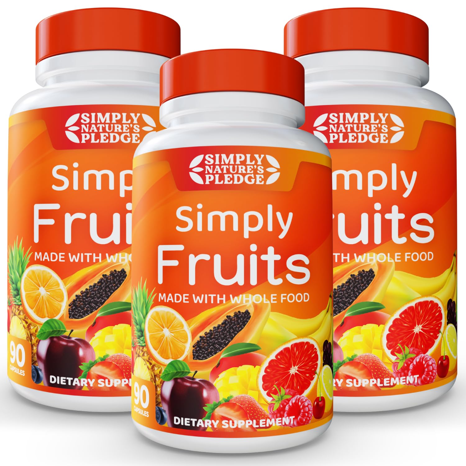 Simply Nature's Pledge 90 Fruit Capsules 270 Count