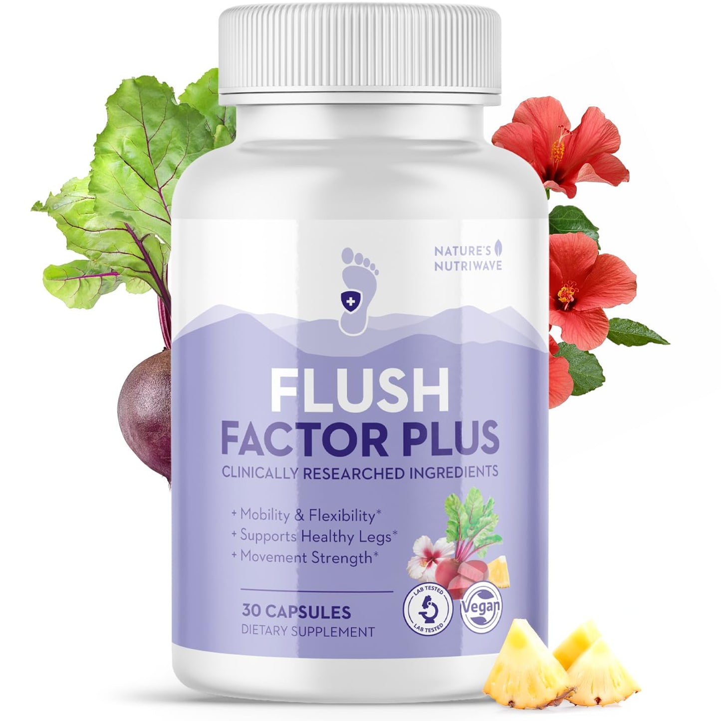 Nature’s NutriWave Flush Factor Plus Original Formula, 30 Capsules