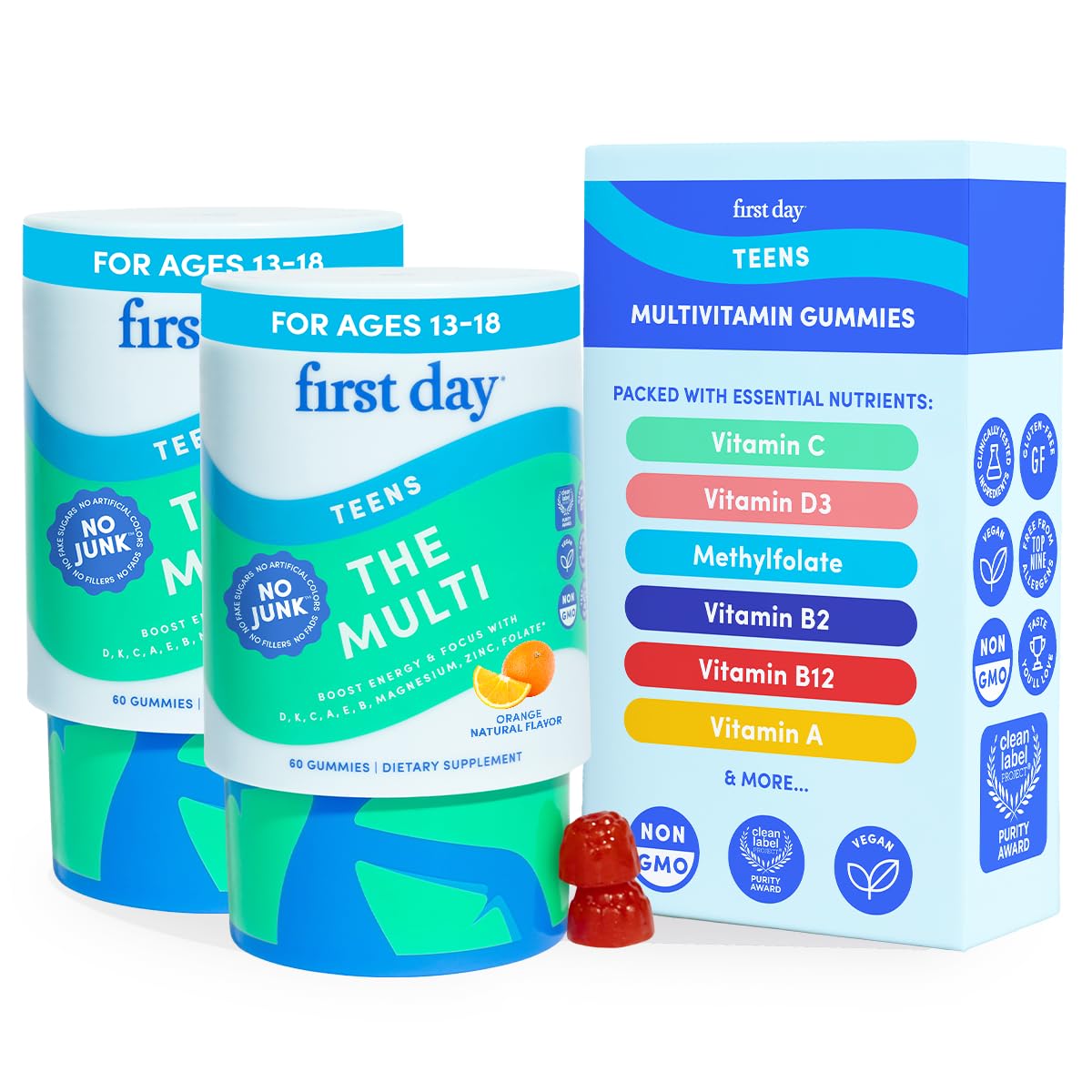 FIRST DAY Teen Multivitamins 120 Capsules