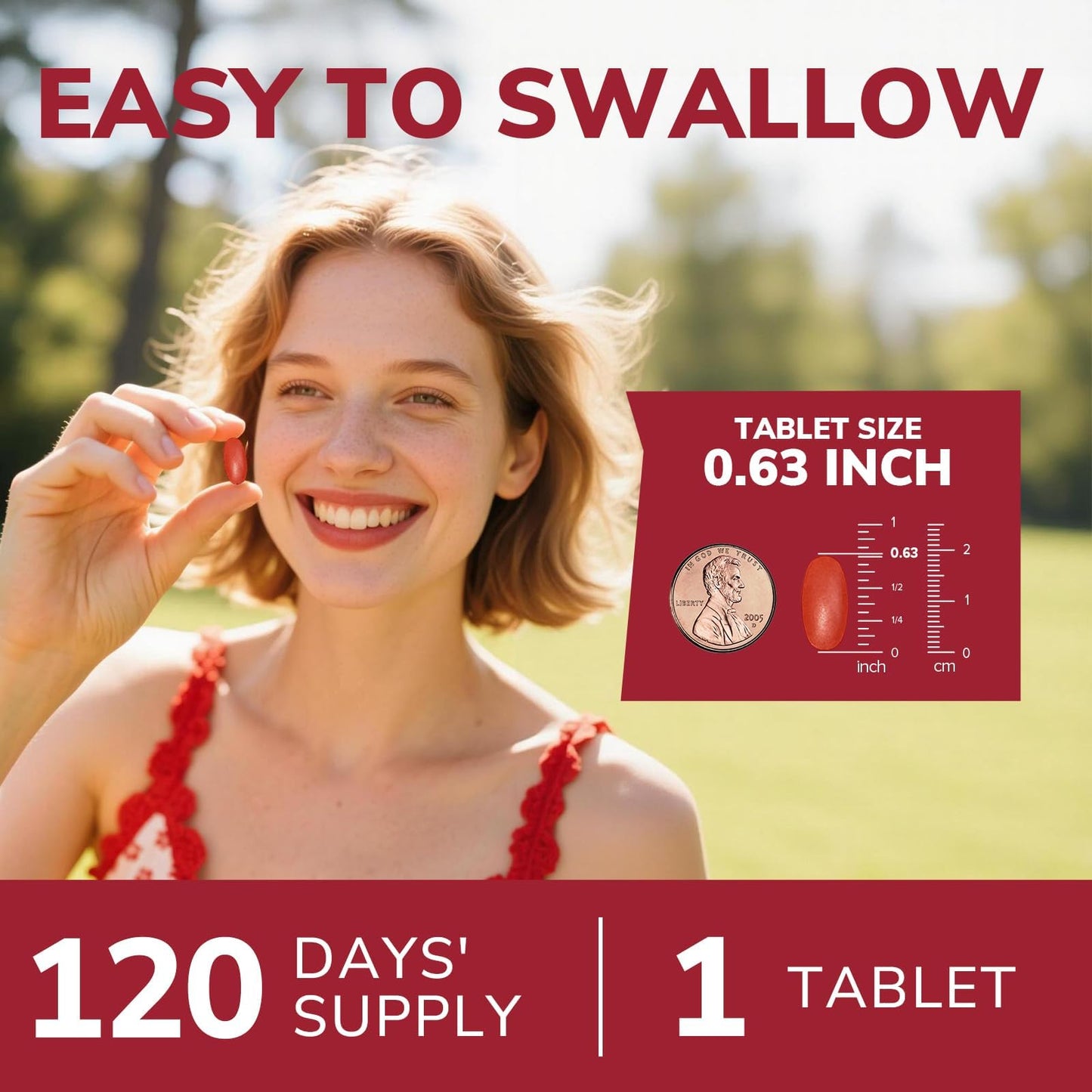 Vitalibre Iron Supplement for Women & Men 120 Tablets