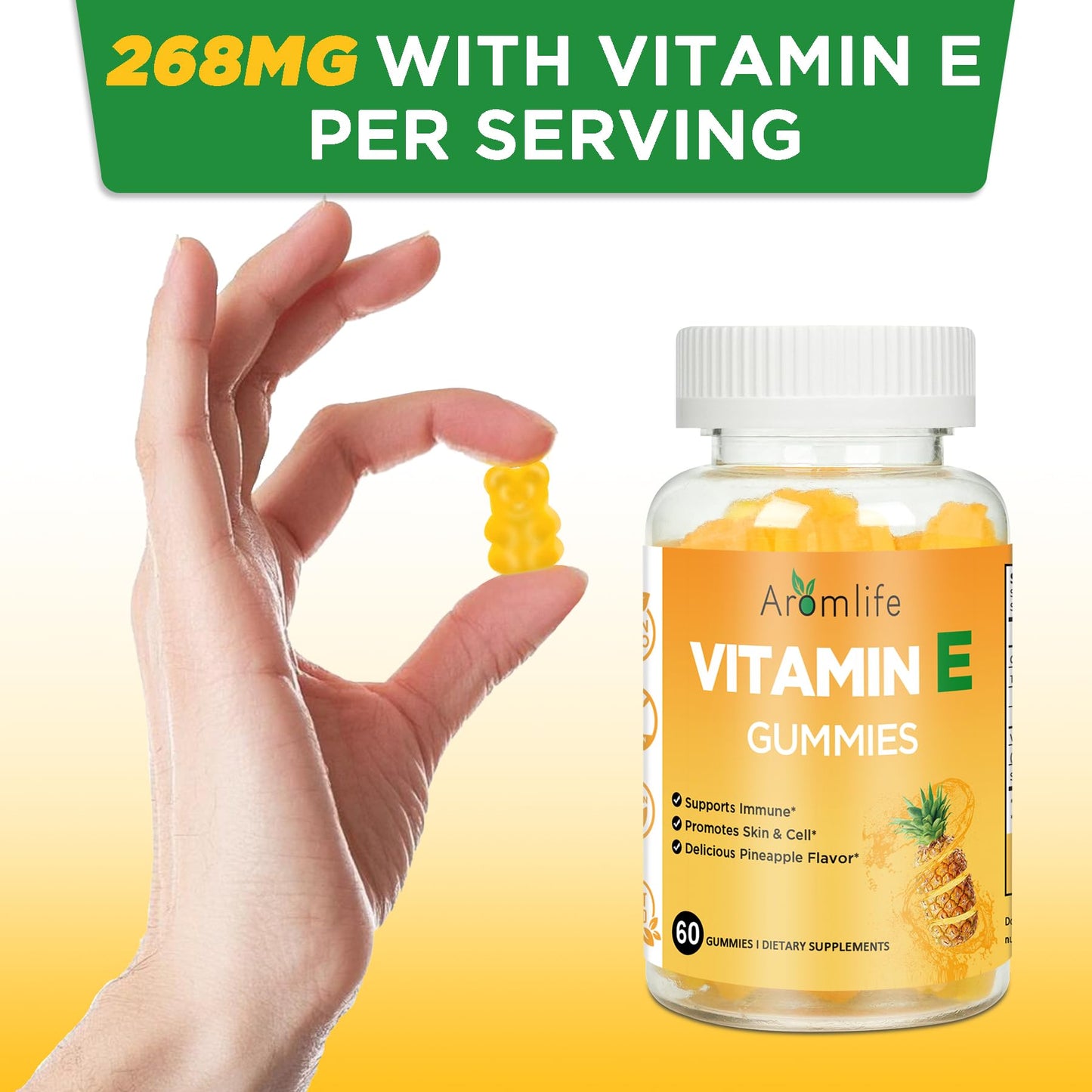 Aromlife Vitamin E 400 IU Gummies 60 Count