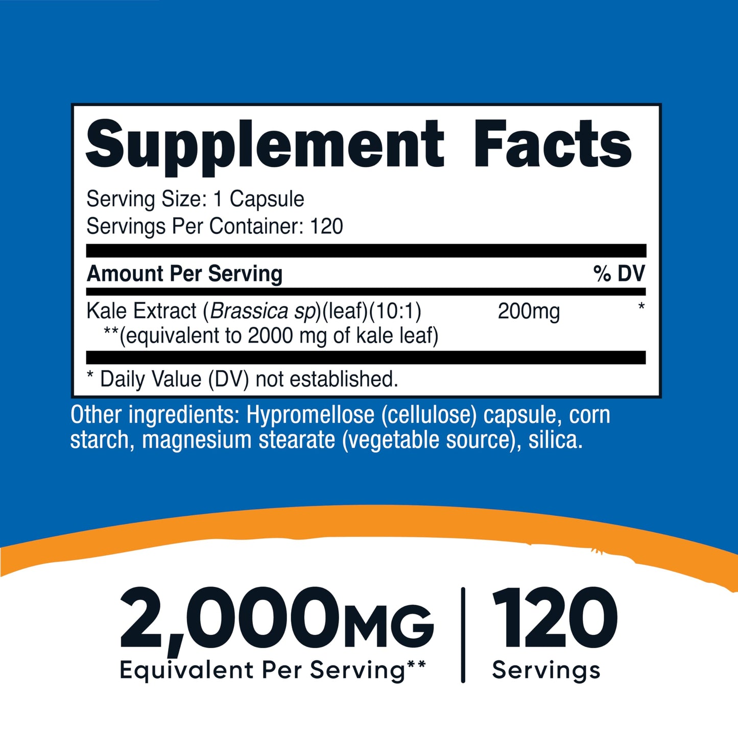Nutricost Kale Extract Capsules 120 Count
