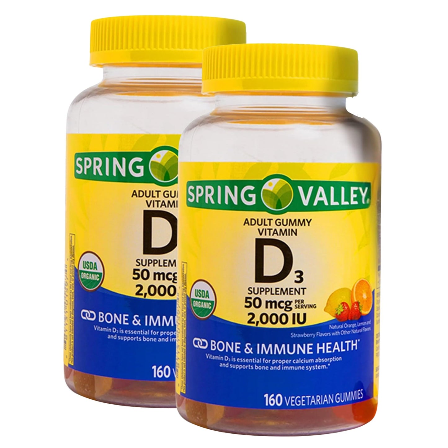 Unique Bundle Store Vitamin D3 2000 IU Gummies, 160 Count