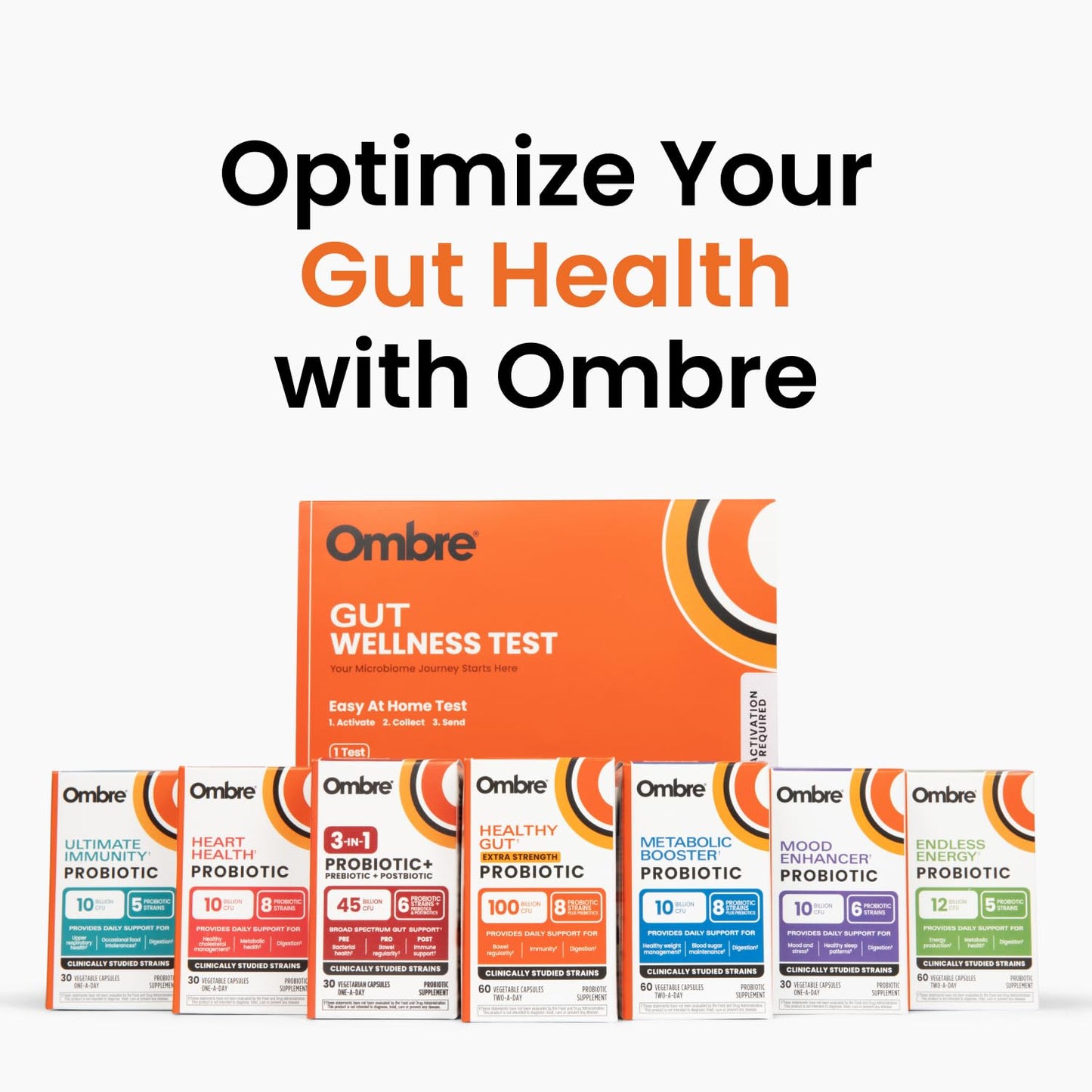 Ombre Endless Energy Probiotic Supplement 60 Capsules