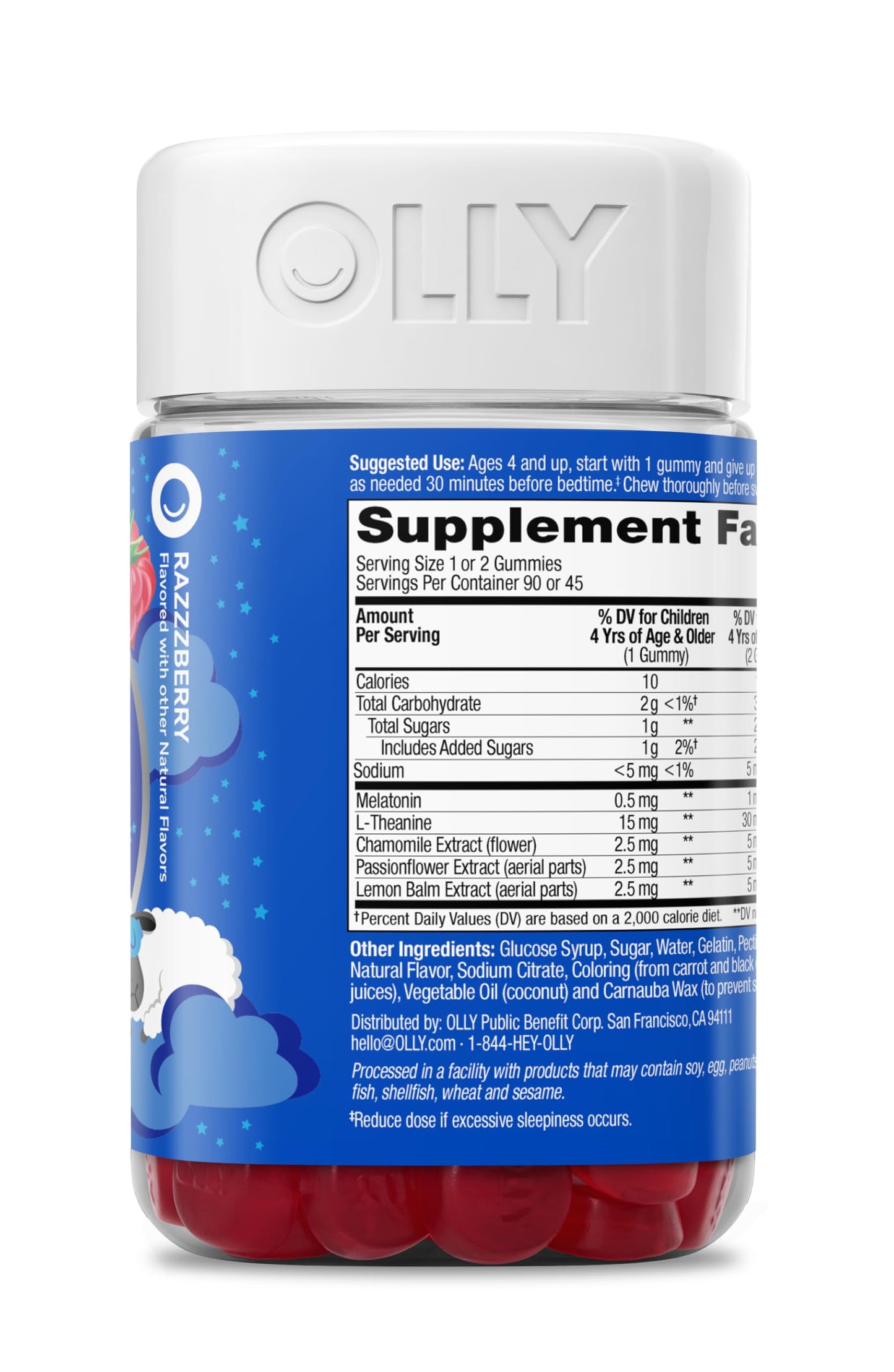 OLLY Kids Sleep Gummy, 90 Count