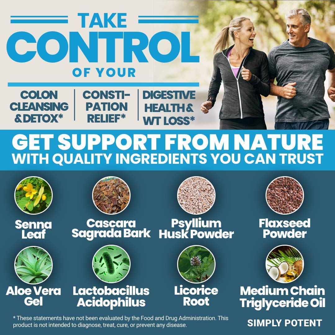 Simply Potent Natural Colon Cleanse Capsule 30 Capsules