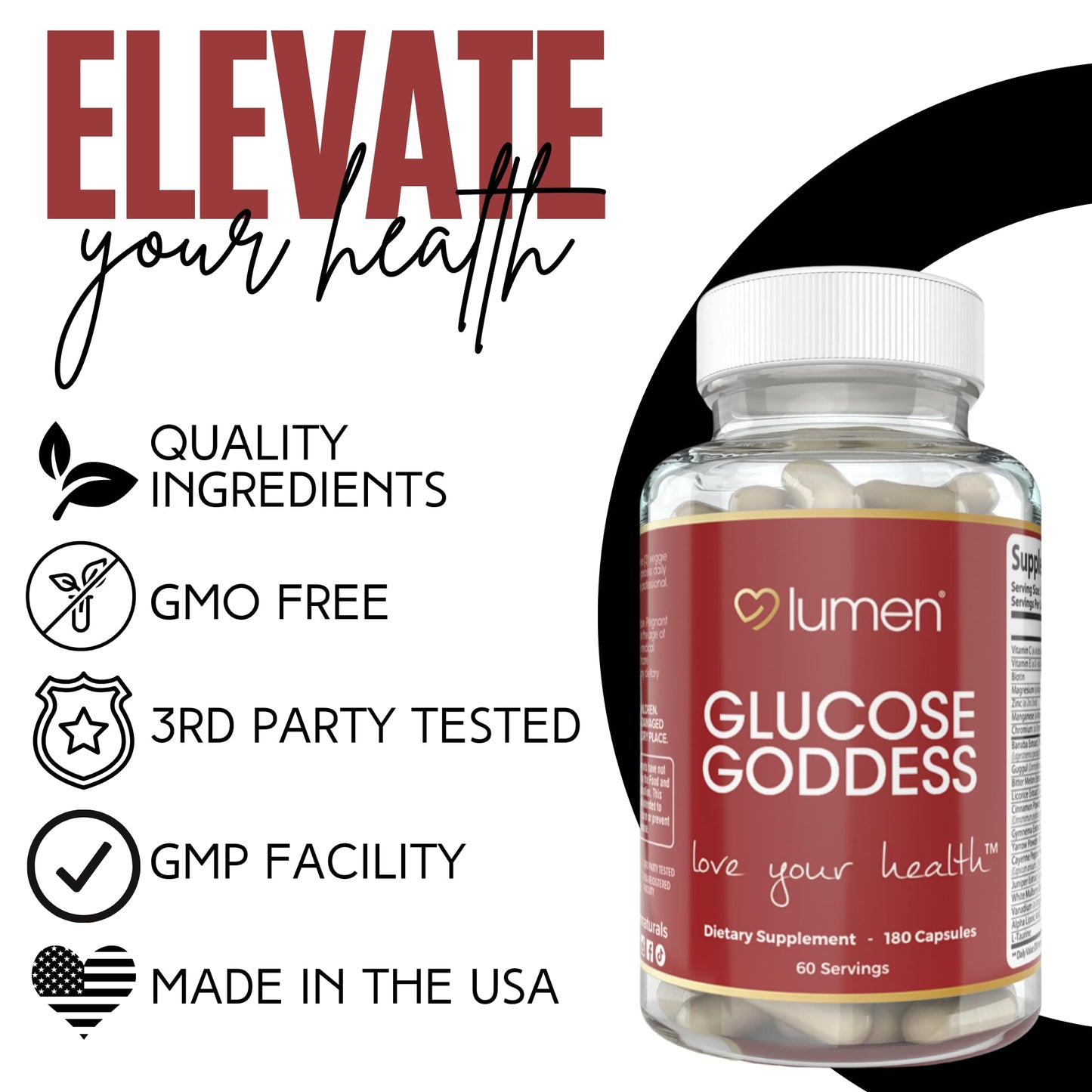 Lumen Naturals Gluco Goddess for Women 180 Capsules