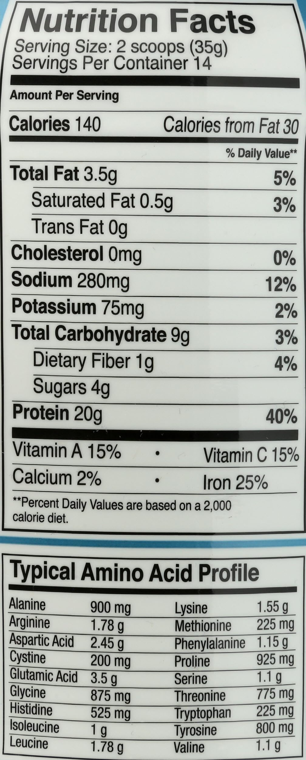 OWYN Only What You Need Smooth Vanilla Flavored 20g Protein Powder 17.6 oz