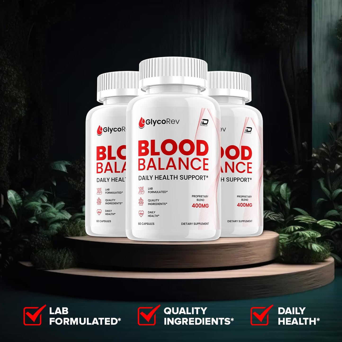 Indelo Glyco Rev 180 Capsules