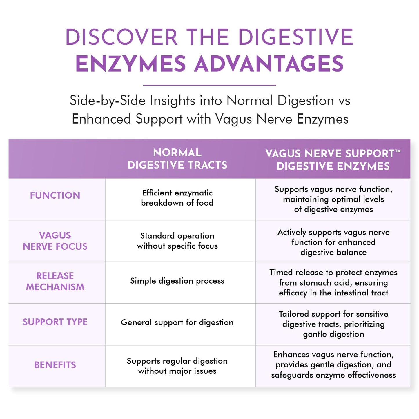 TJ Nutrition Digestive Enzymes for Sensitive Stomachs Capsules, 60 Count