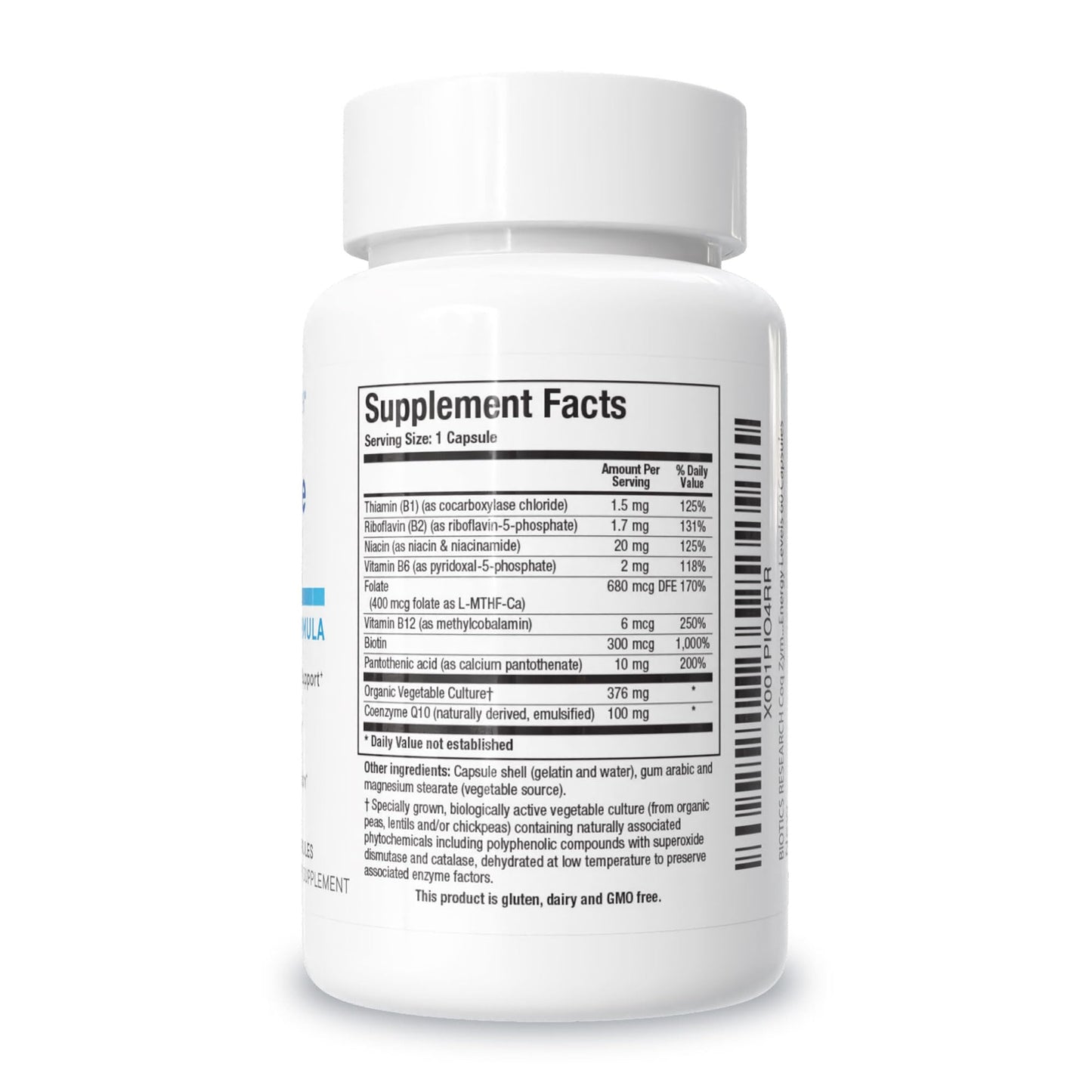 BIOTICS RESEARCH Coq Zyme 100 Plus Emulsified CoQ10 100 mg, High Absorption, Added B-Complex Vitamins, Heart Health and Healthy Energy, 60 Capsules