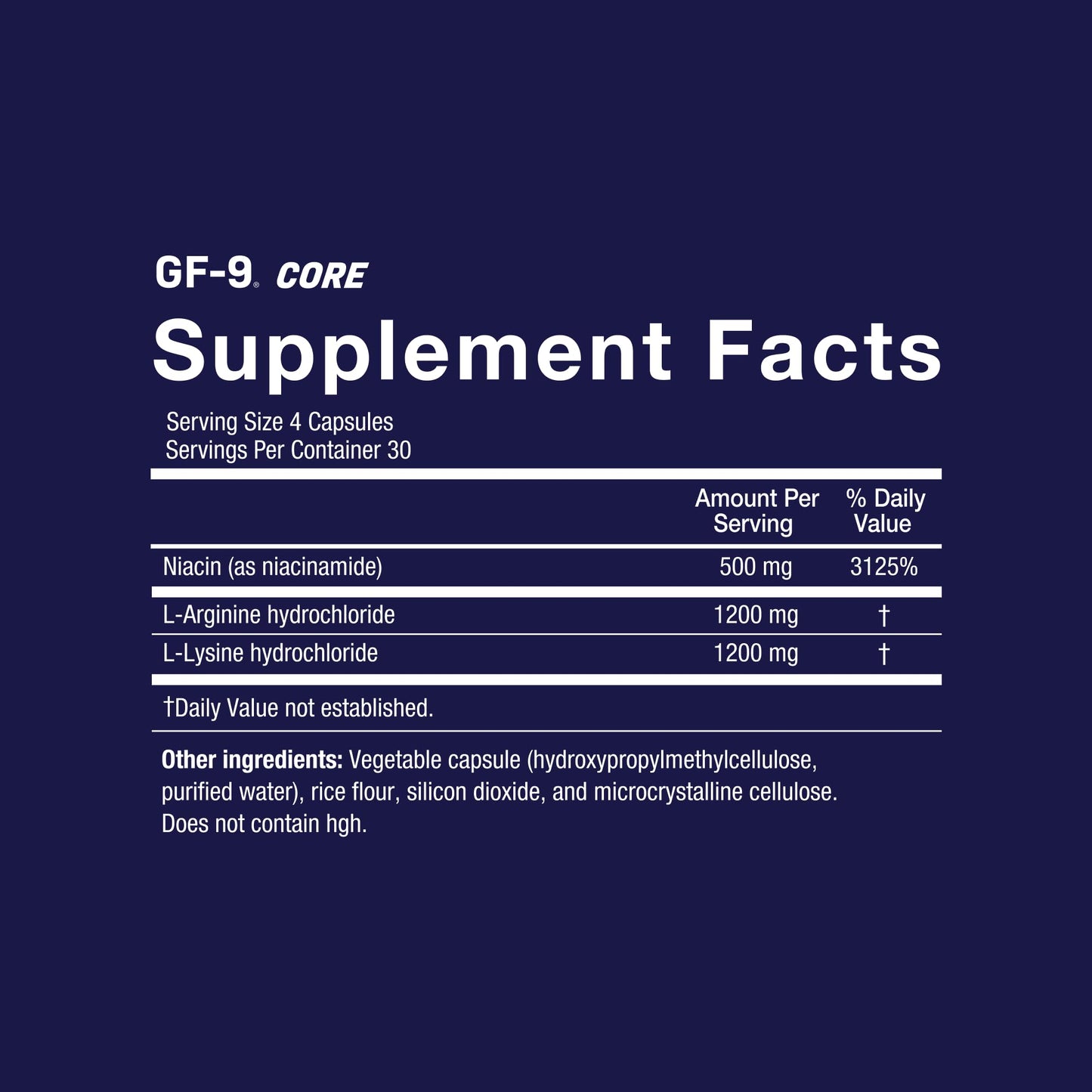 Novex Biotech GF-9 Core Capsules 120