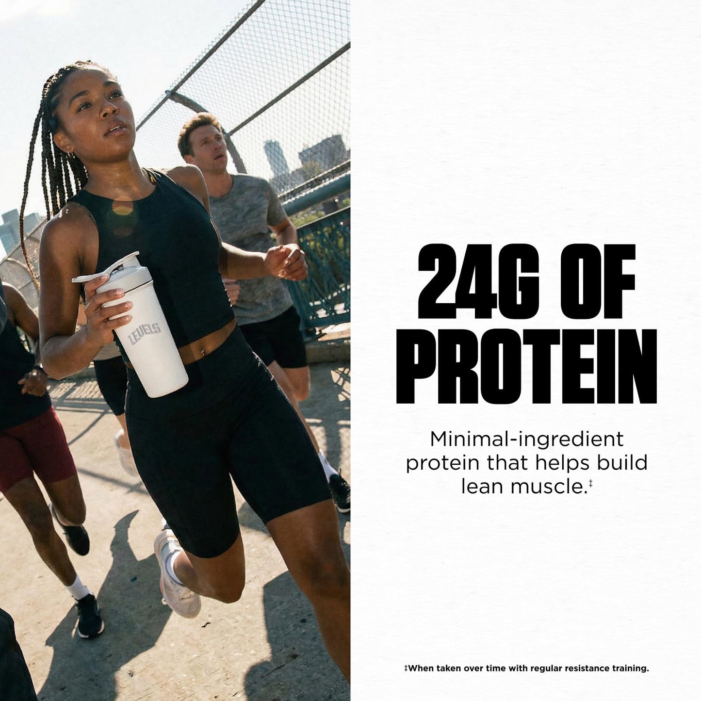 Levels Nutrition Grass Fed Whey Protein Powder, Double Chocolate, 32 Servings