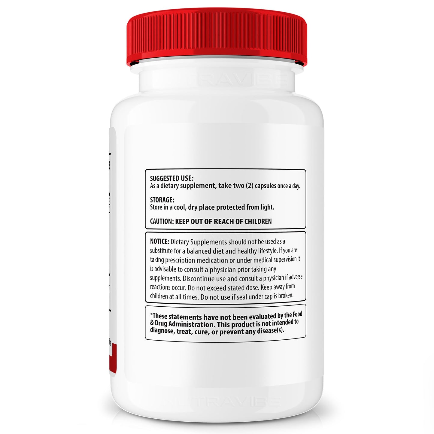NutraVibe Pure Glyco Natural Blood Balance & Circulation Support Capsules, 120 Capsules