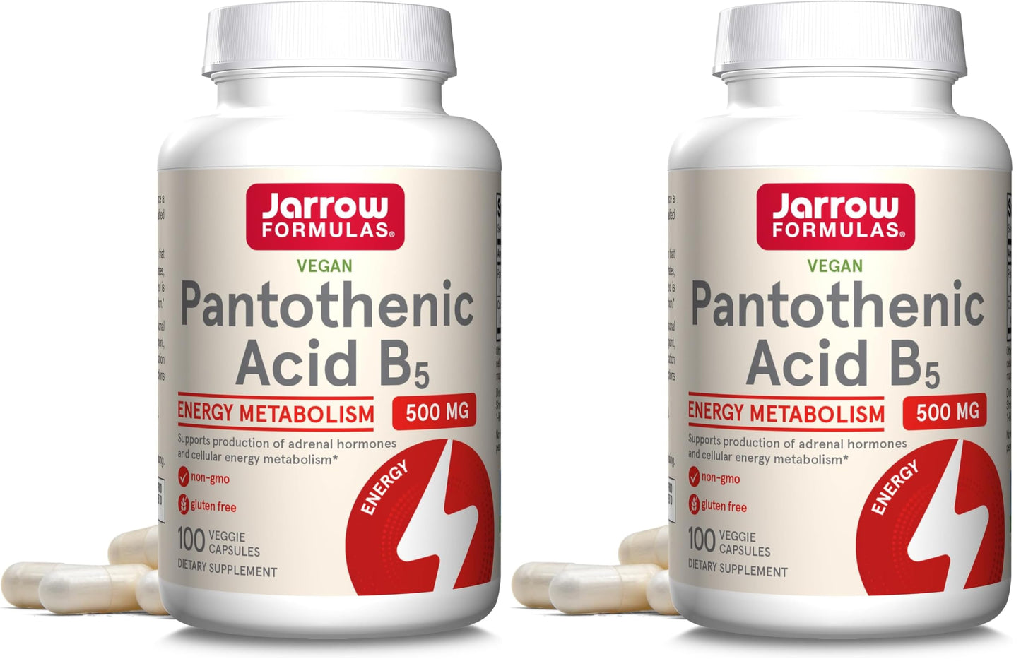 Jarrow Formulas Pantothenic Acid B5 500 mg Capsules 200 Capsules