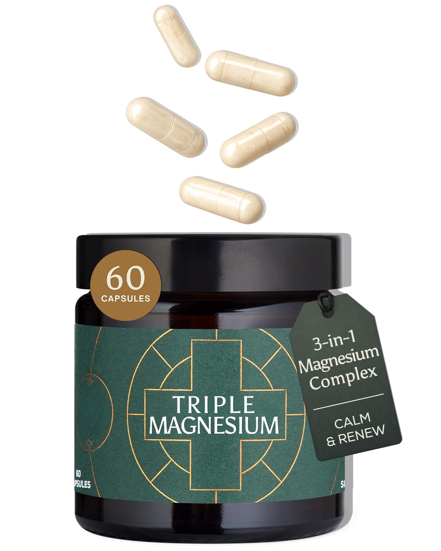 Ancient + Brave Triple Magnesium Capsules 60 Capsules