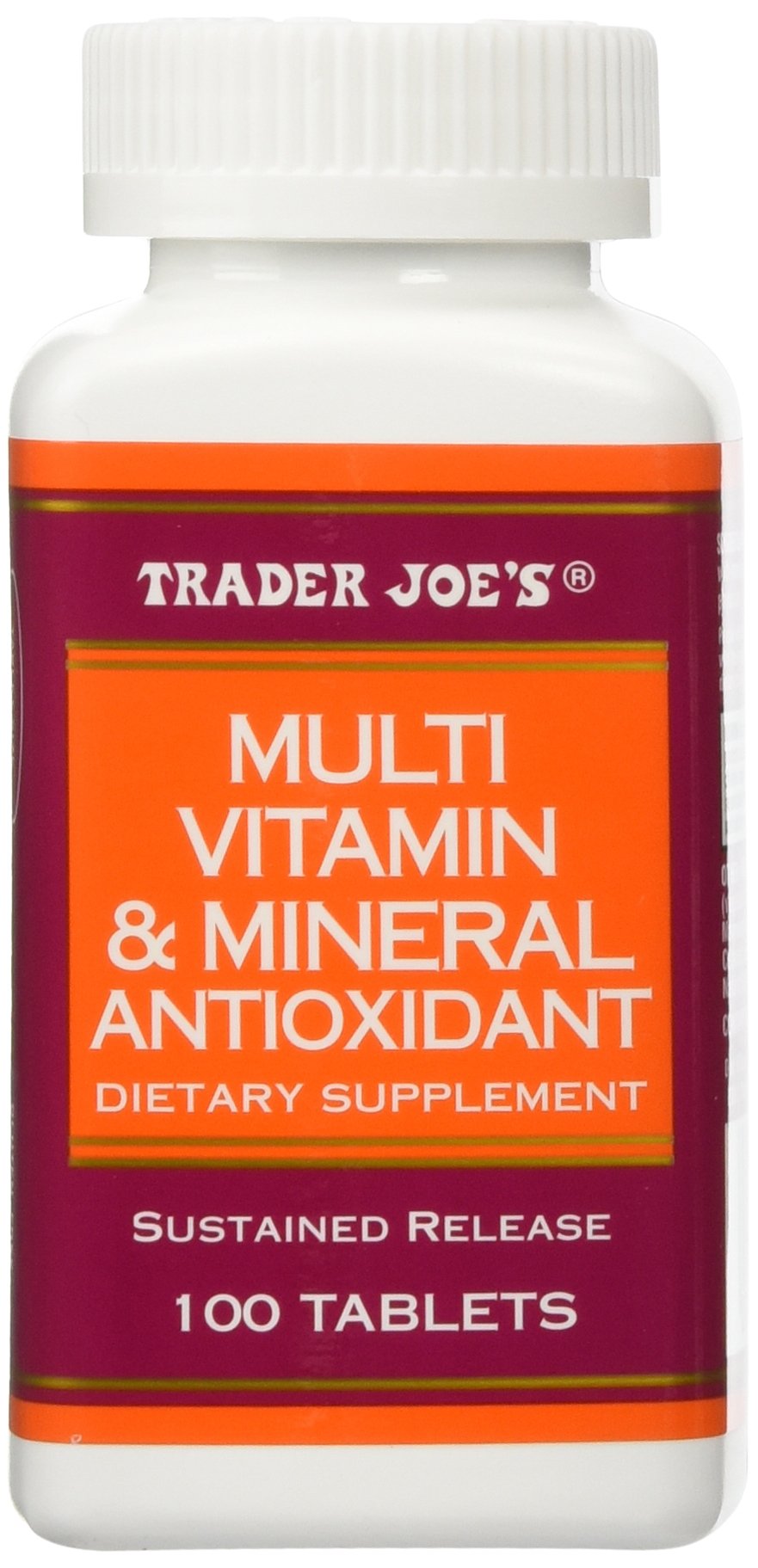 Trader Joe's Multi Vitamin & Mineral Antioxidant Tablets 100