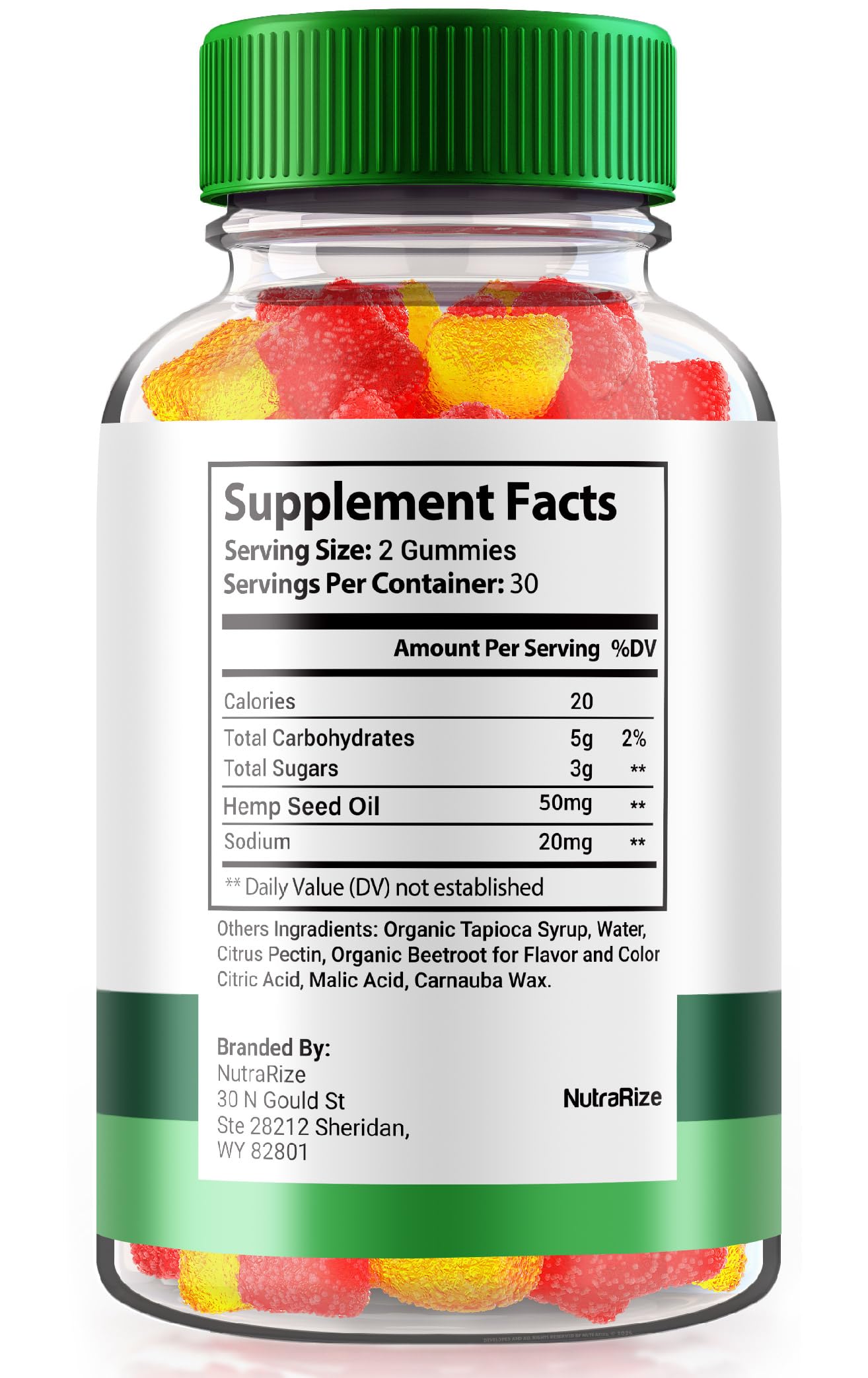 NutraRize LuCana Farms Gummies, Advanced Hemp Formula, Extra Strength 1500MG Supplement Gummy 120 Gummies
