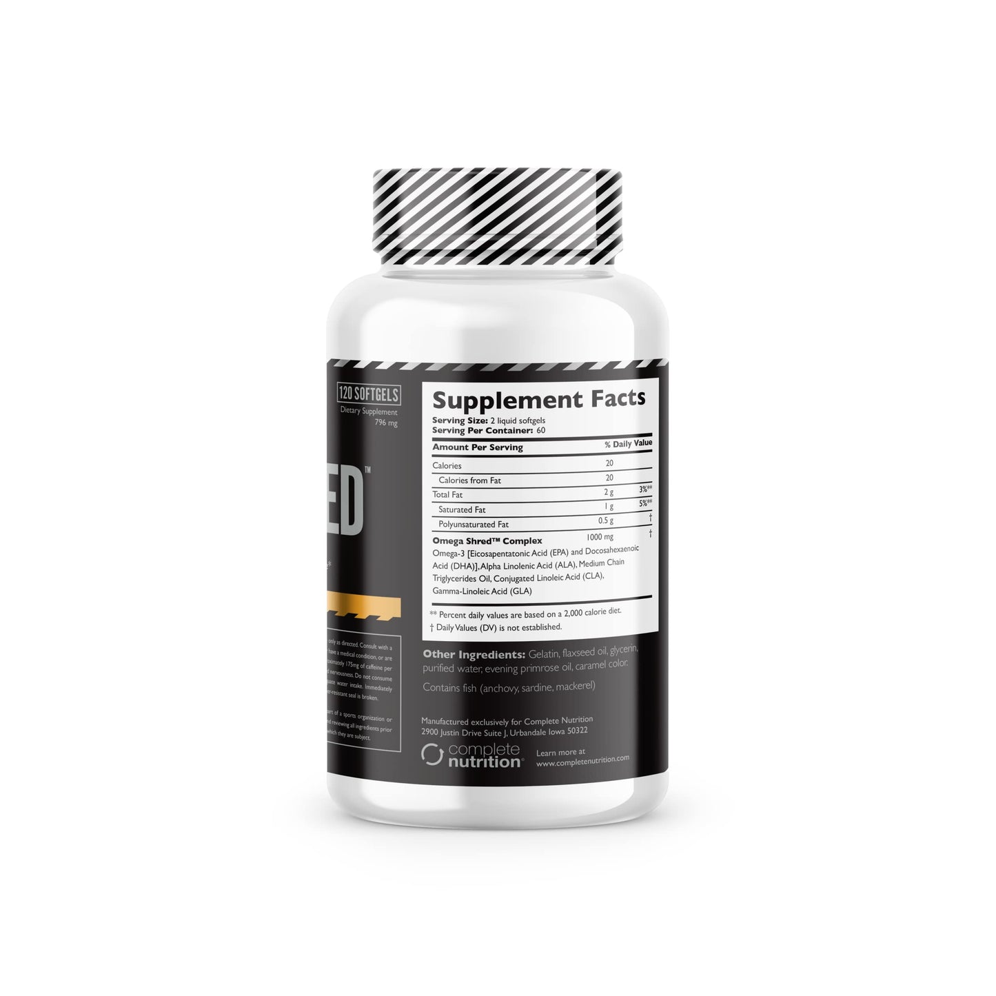 Complete Nutrition Omega Shreds Softgels 120 Count