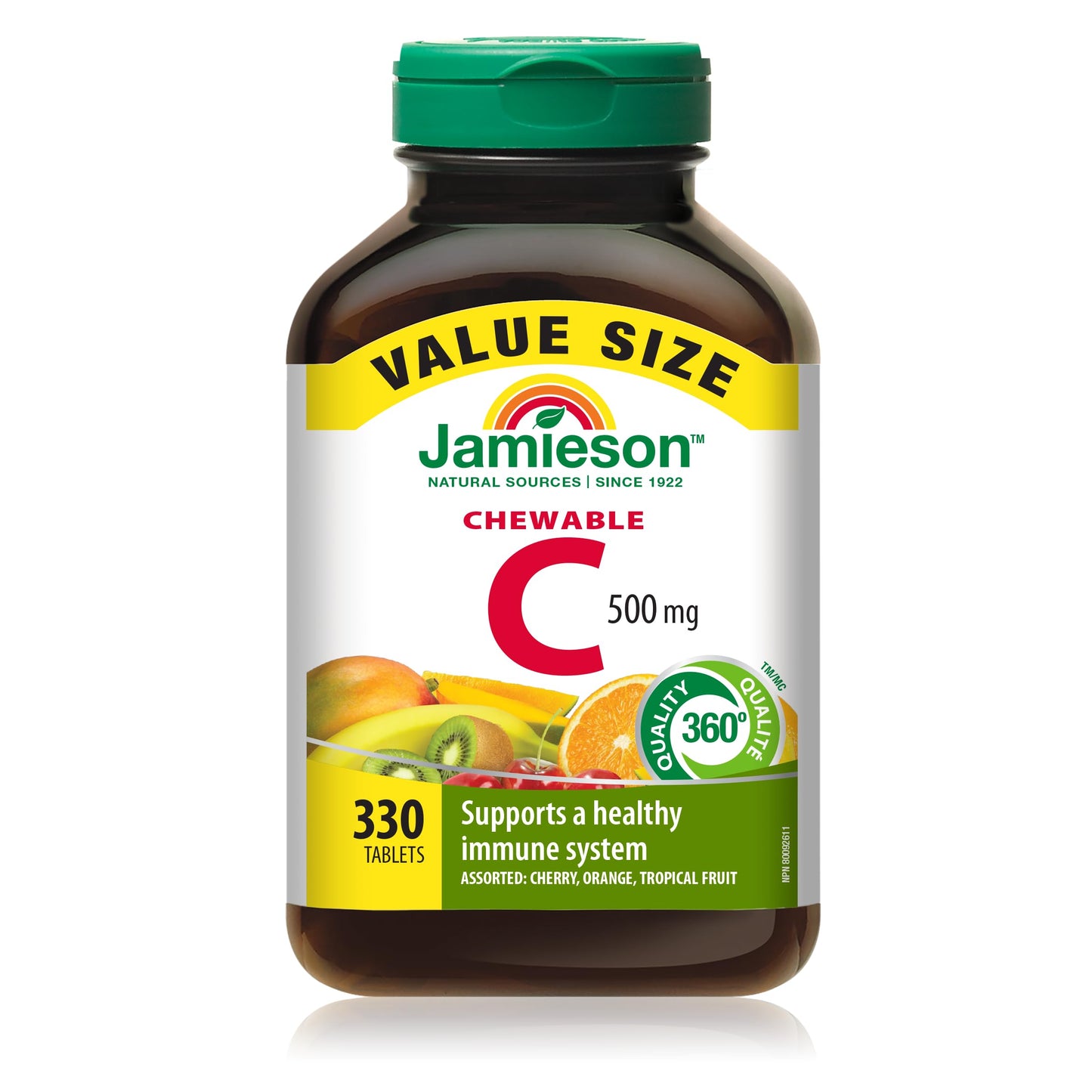 Jamieson Vitamin C 500mg Tablets, 330 Tablets