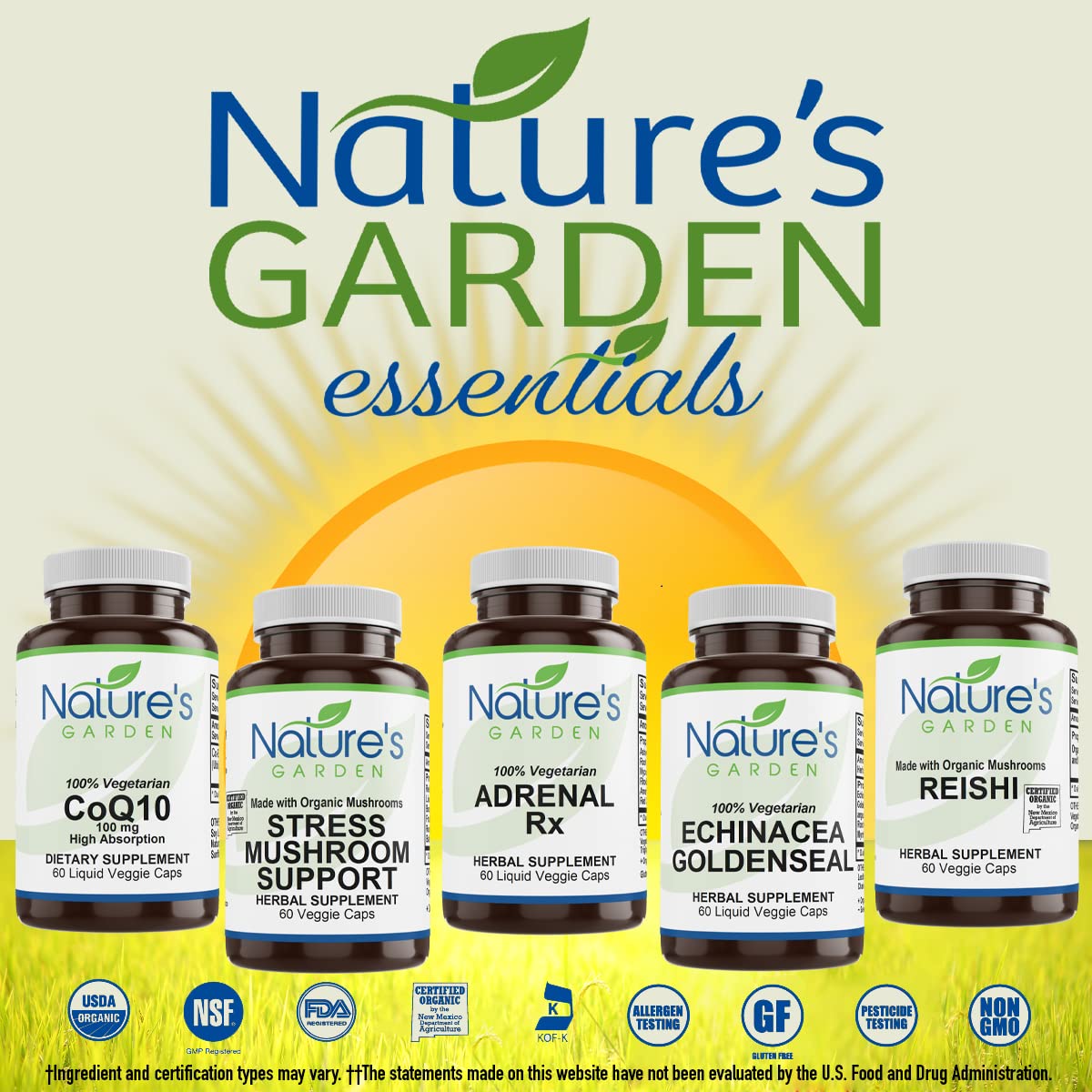 NATURE'S GARDEN ESSENTIALS Nettles Capsules 1 Count