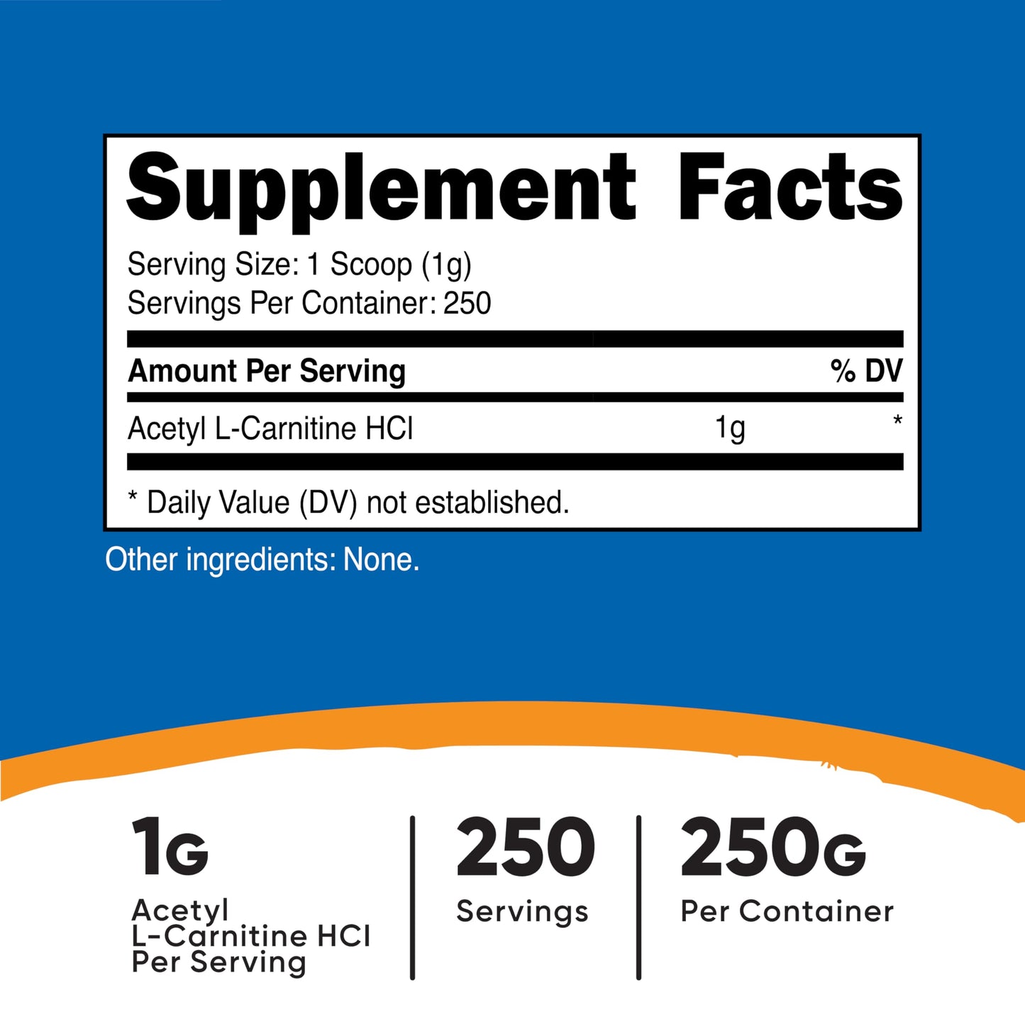 Nutricost Acetyl L-Carnitine Powder 8.81 oz