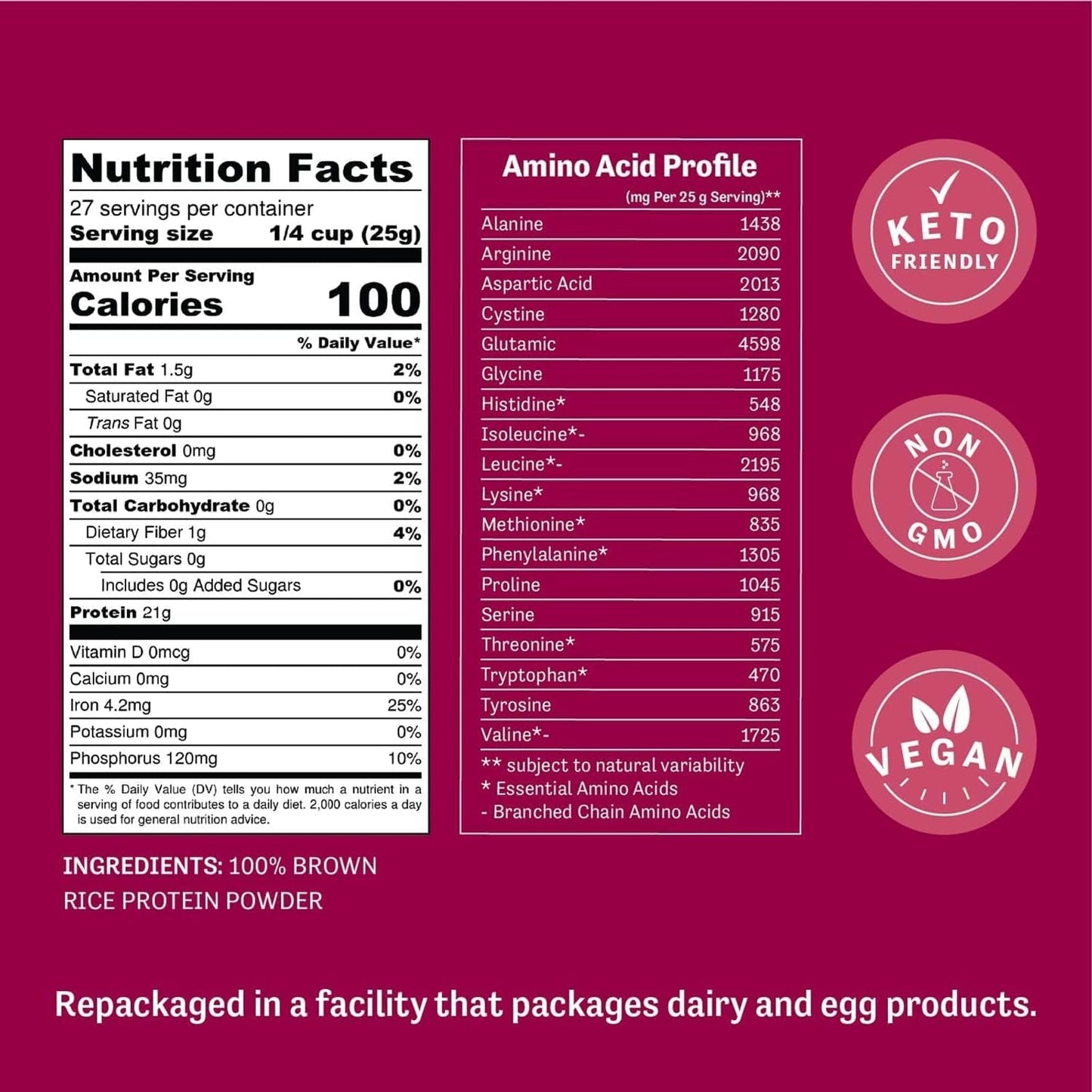 Judee's Gluten Free Brown Rice Protein Powder 24
