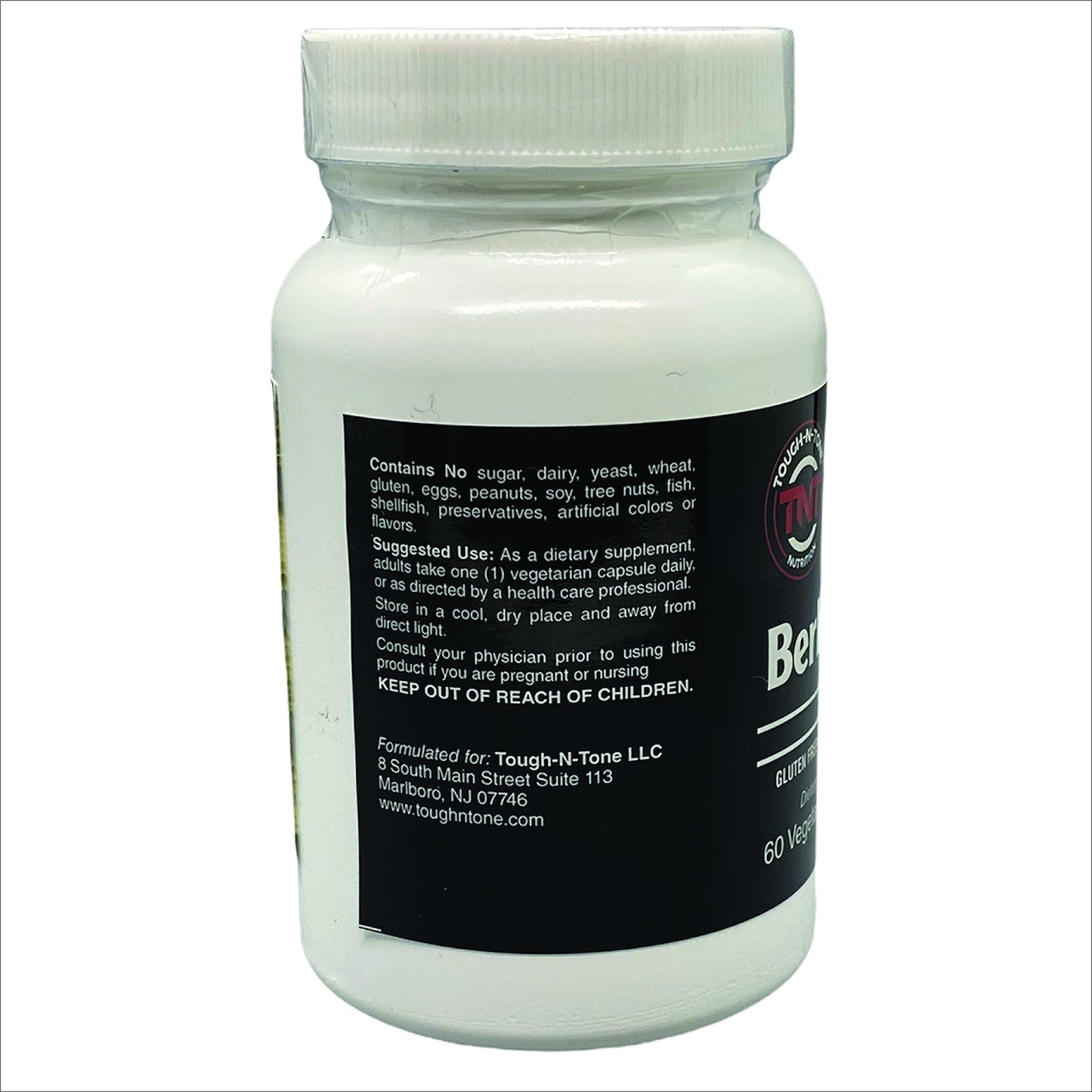 TOUGH-N-TONE Berberine HCL 500mg Capsule, 60 Count