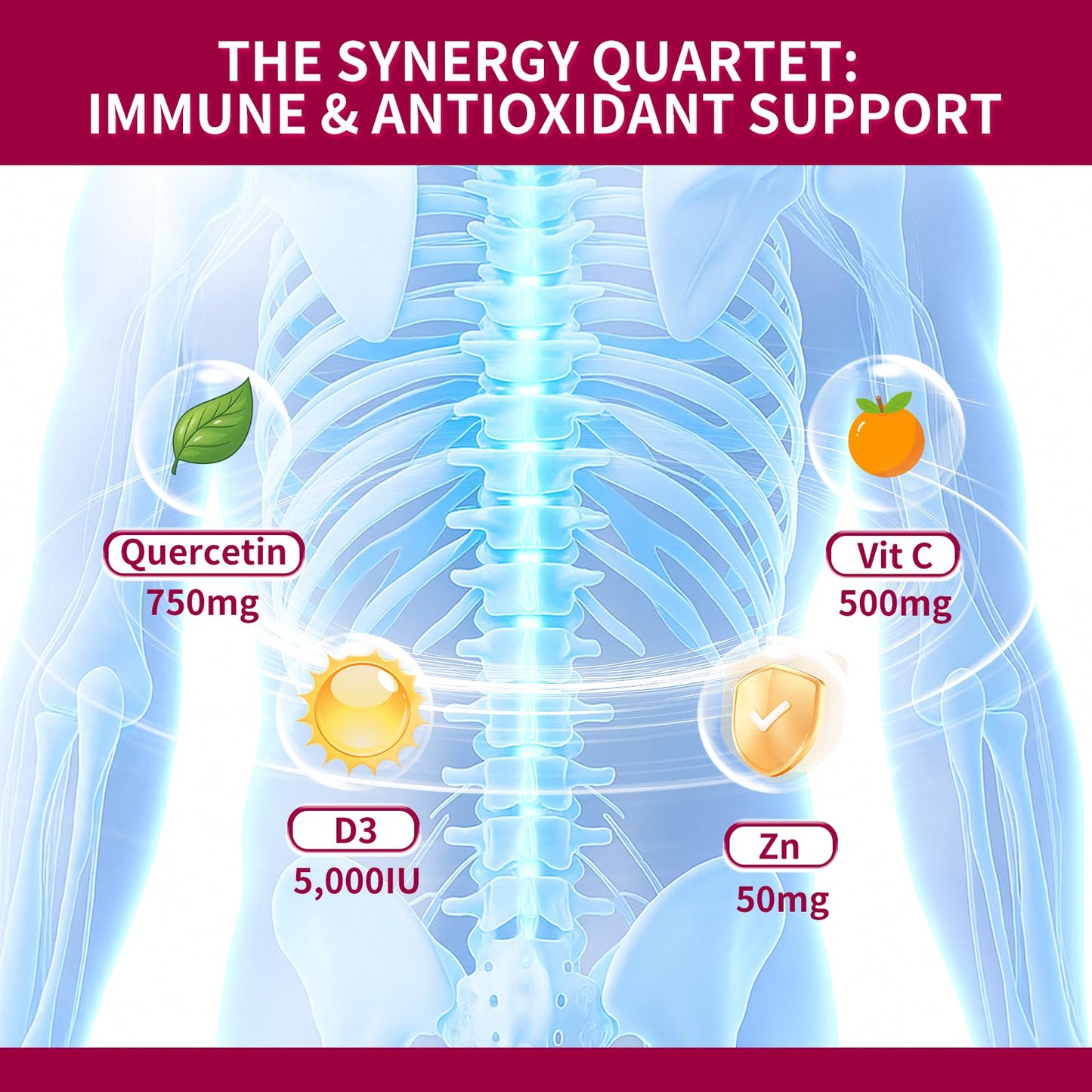 Mirooeger Quercetin 750mg Per Serving Softgels 300