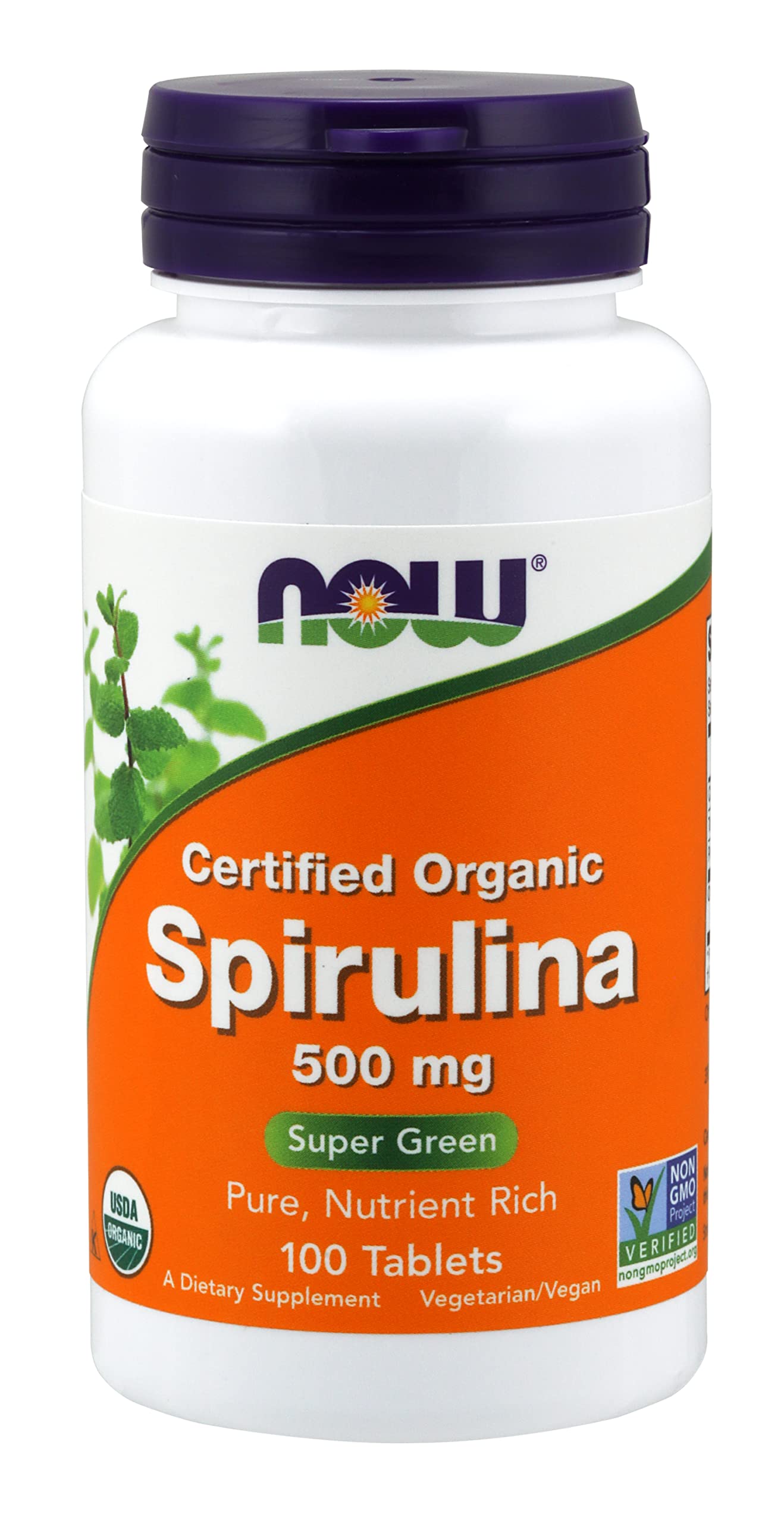 NOW Foods Spirulina 500 mg Capsule, 3 Pack
