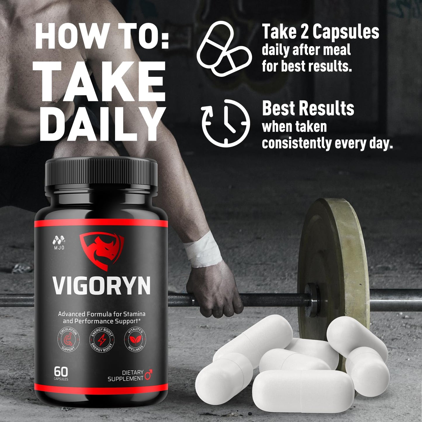 MJO Vigoryn Capsules, 300 Capsules