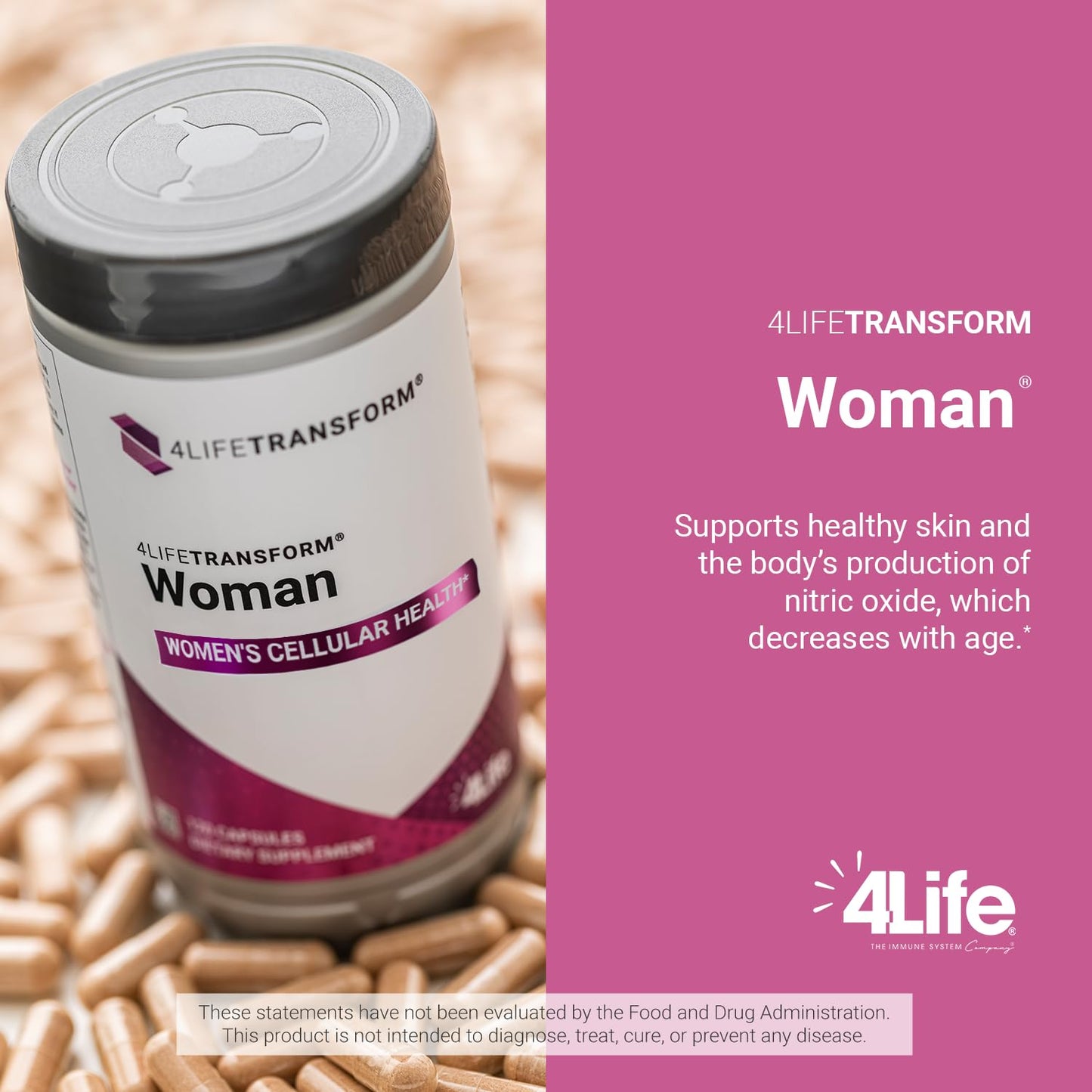 4Life Transform Woman Wellness Support with L-Citrulline Capsules 120 Count