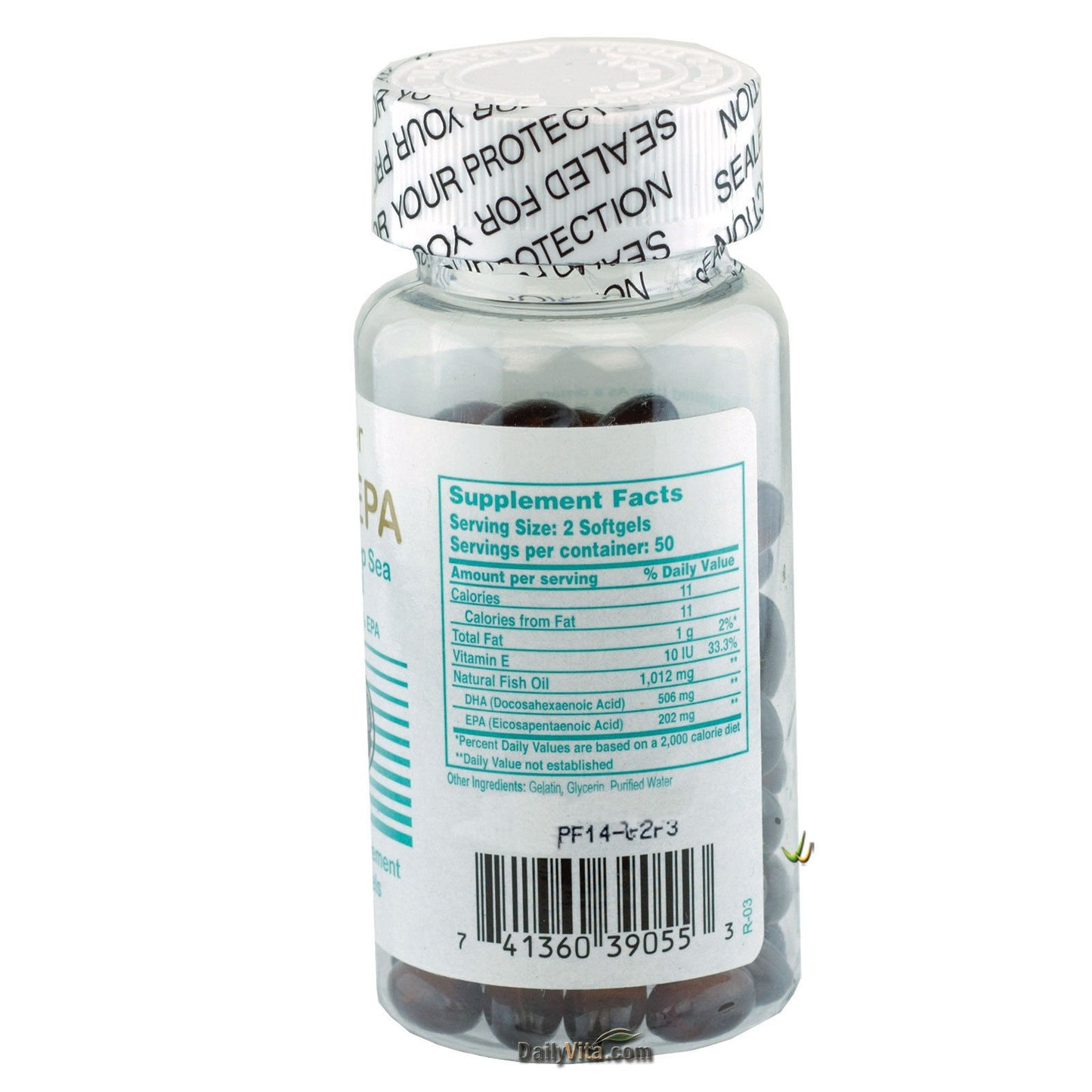 Concentrate DHA EPA from Deep Sea Fish Oil Omega-3 Softgels, 100 Softgels