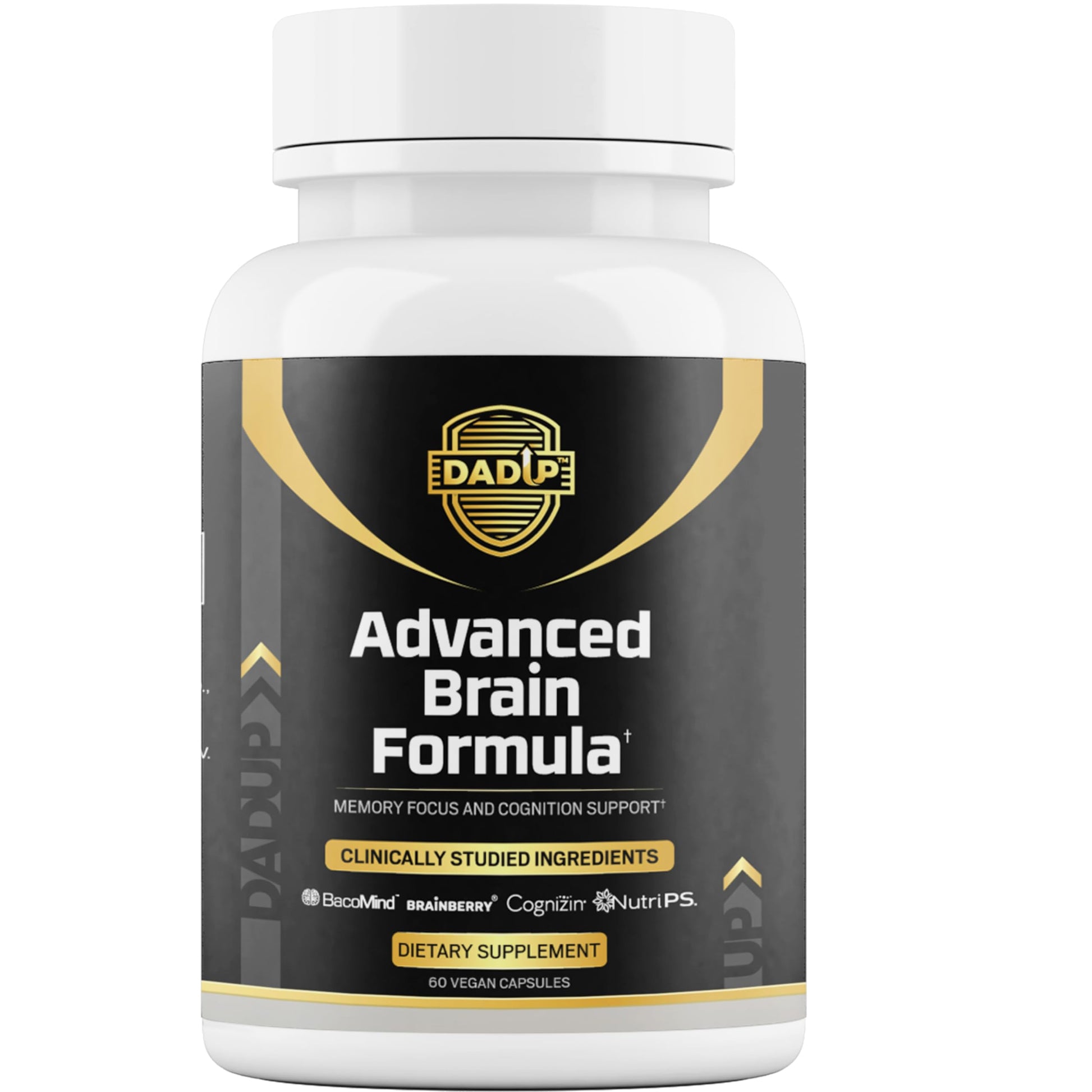 Dad Up 6-in-1 Advanced Brain Formula - Focus, Memory & Mental Clarity, 60 Capsules