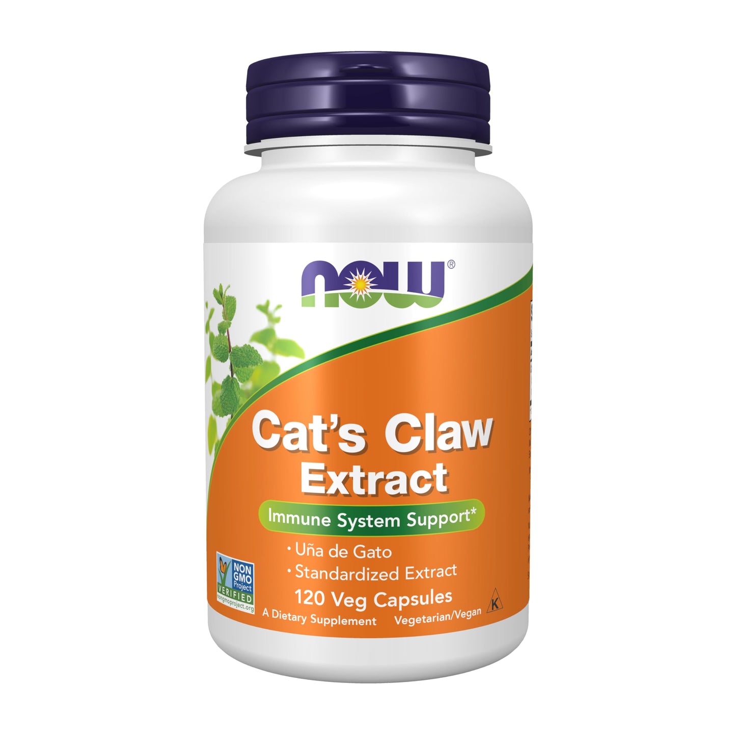NOW Foods Cat's Claw Extract 10:1 Concentrate (1.5% Standardized Extract) Capsules, 120 Count