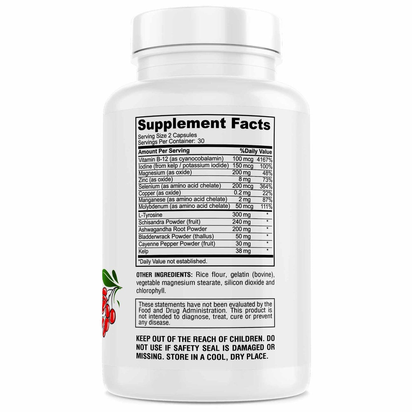 GENIUS HERBALS Thyroid Support Capsule 60 Count