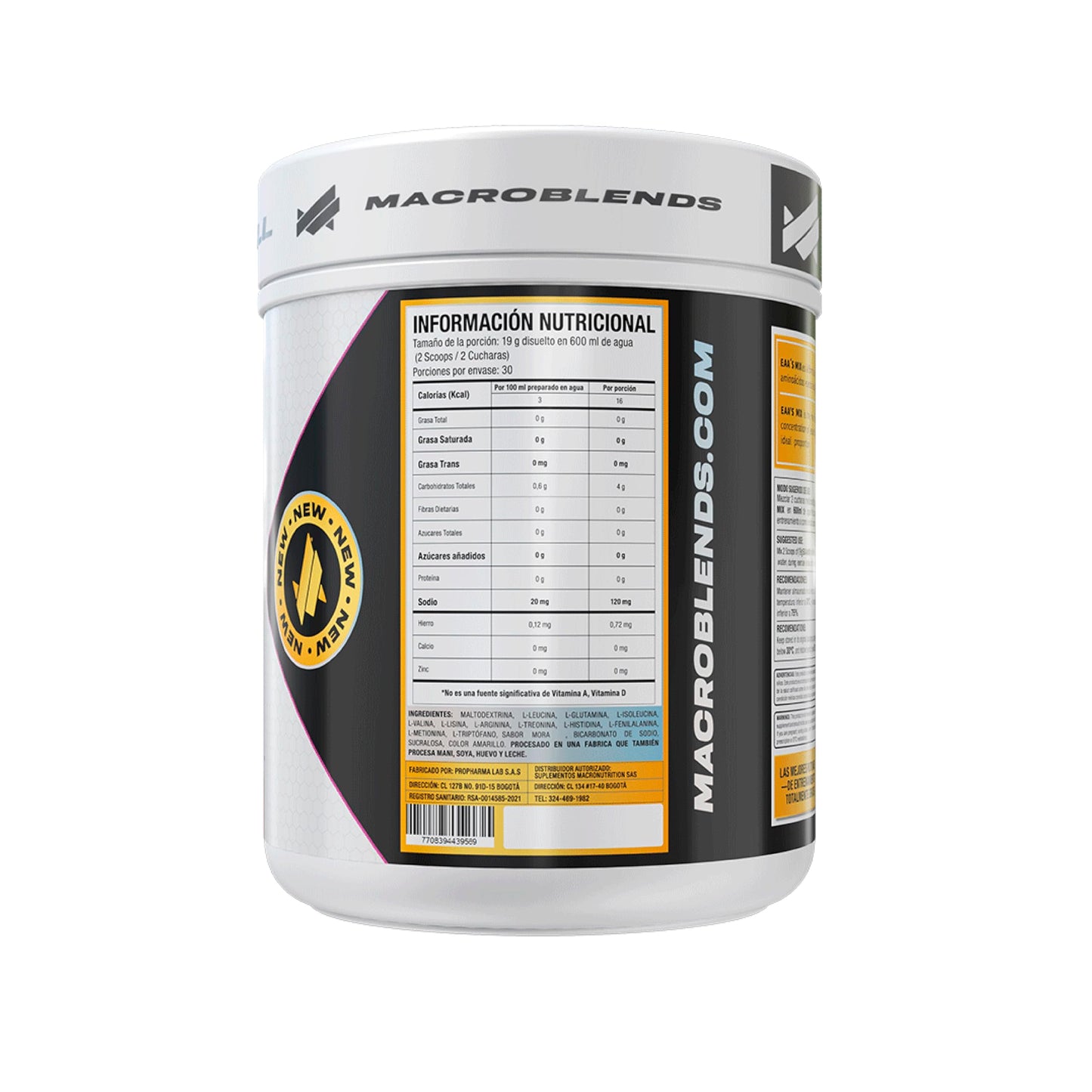 MACROBLENDS EAAS Mix Passion Fruit Powder 0.67 Ounce
