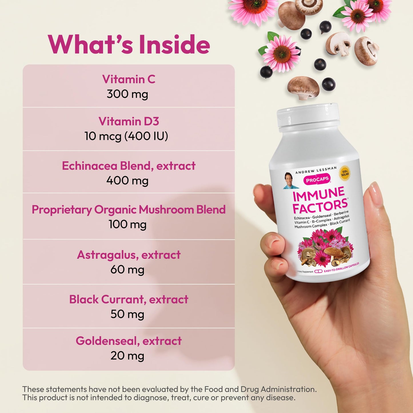 ANDREW LESSMAN Immune Factors 180 Capsules