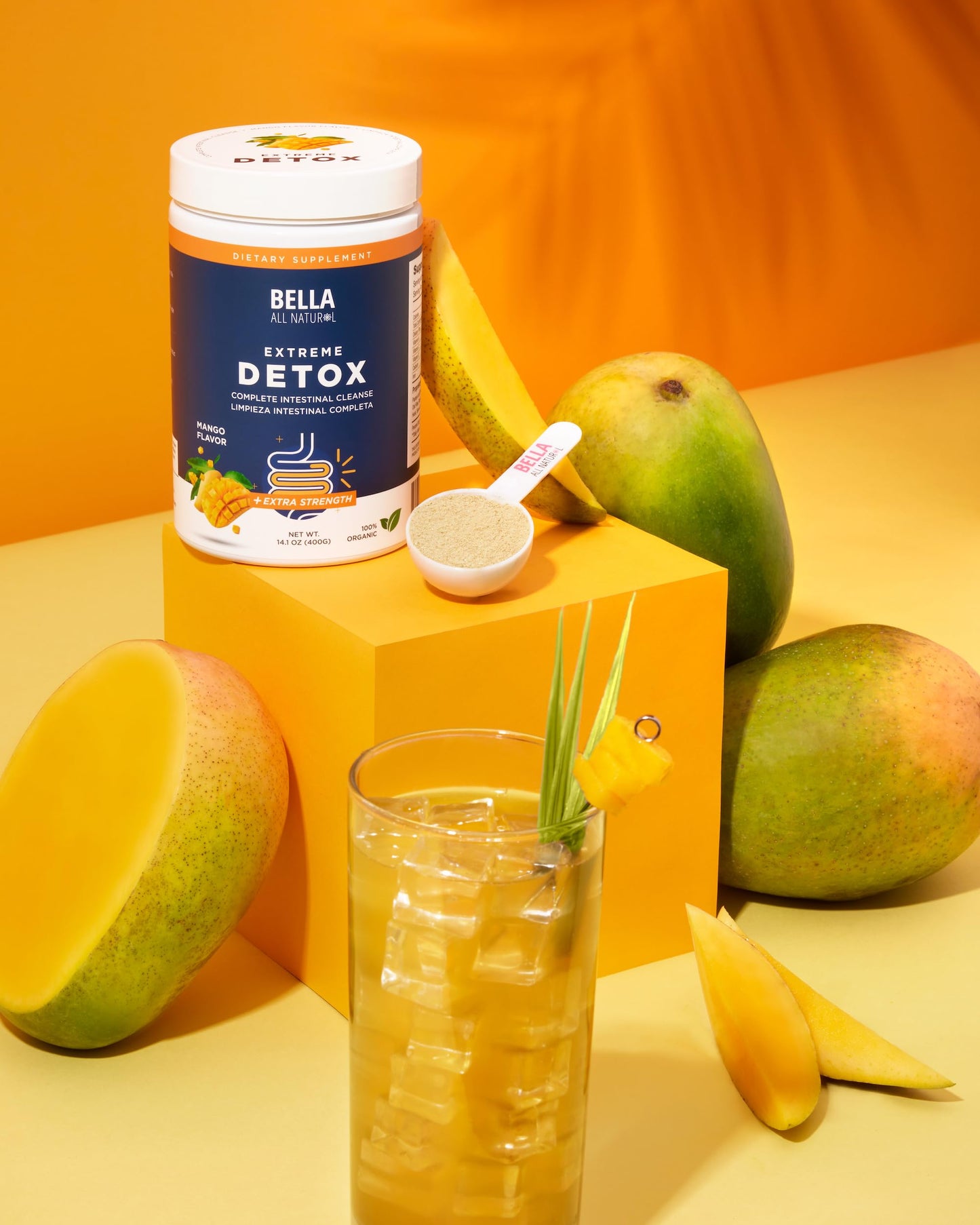 Bella All Natural Extreme Detox Mango Powder 14.1 Ounce