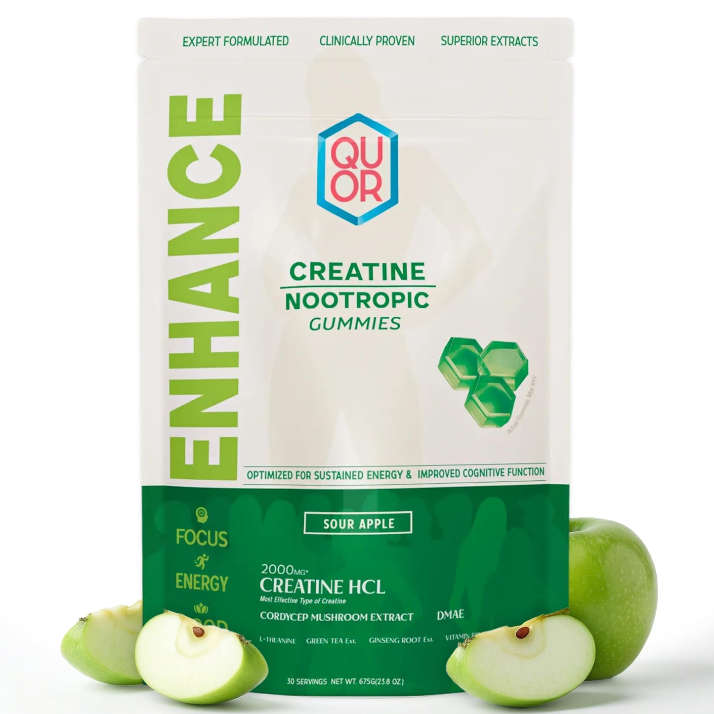 QUOR Enhance Creatine Gummies 150 Count