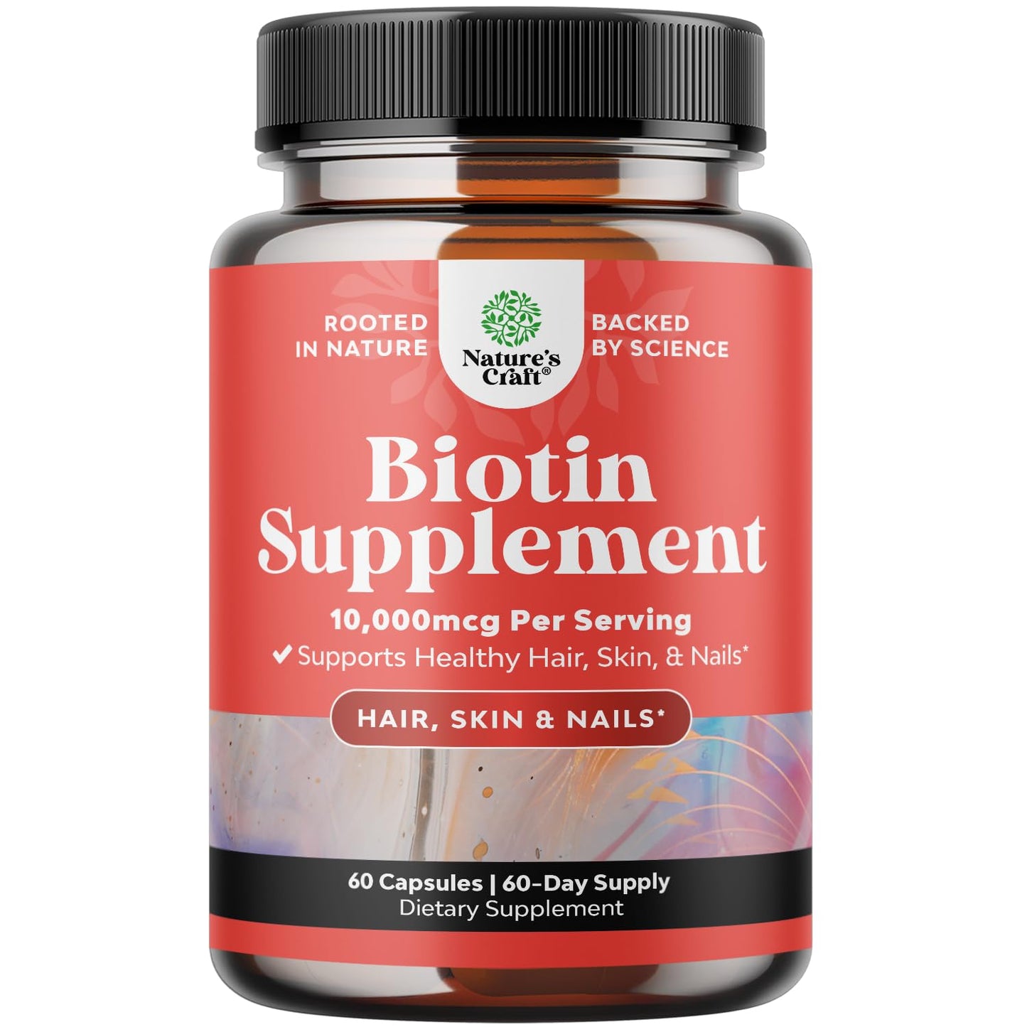 Natures Craft Biotin 10000 mcg Capsule, 60 Count