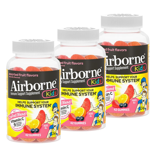 Airborne 500mg Vitamin C + Zinc Immune Support Gummies, 42 Gummies
