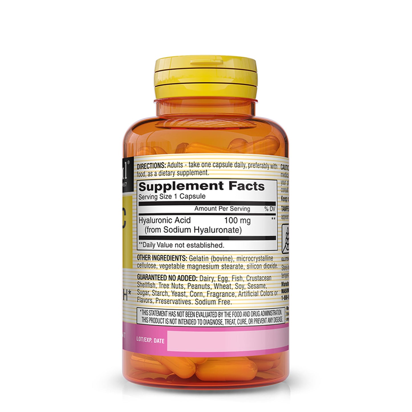 Mason Natural Hyaluronic Acid 100 mg Capsules, 30 Count