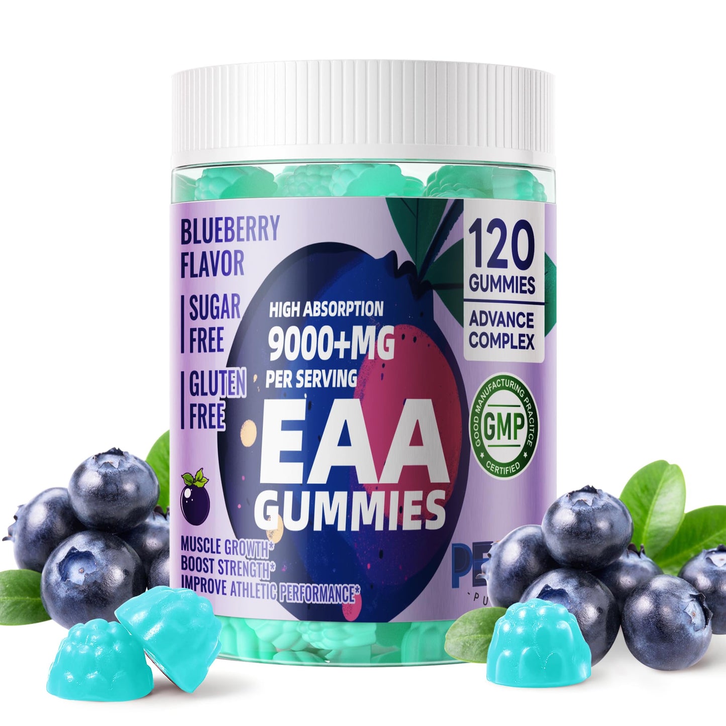 Pets Purest Essential Amino Acids (EAA) & BCAAs Gummies 120