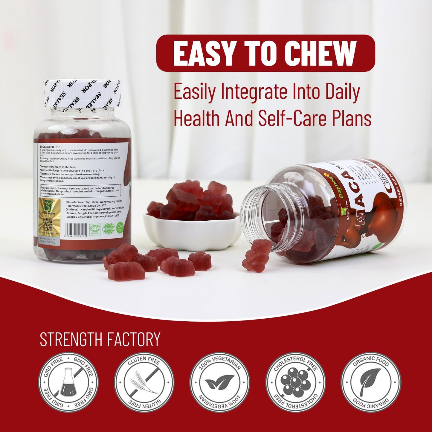 Wins Town Maca Plus Gummies 60 Count